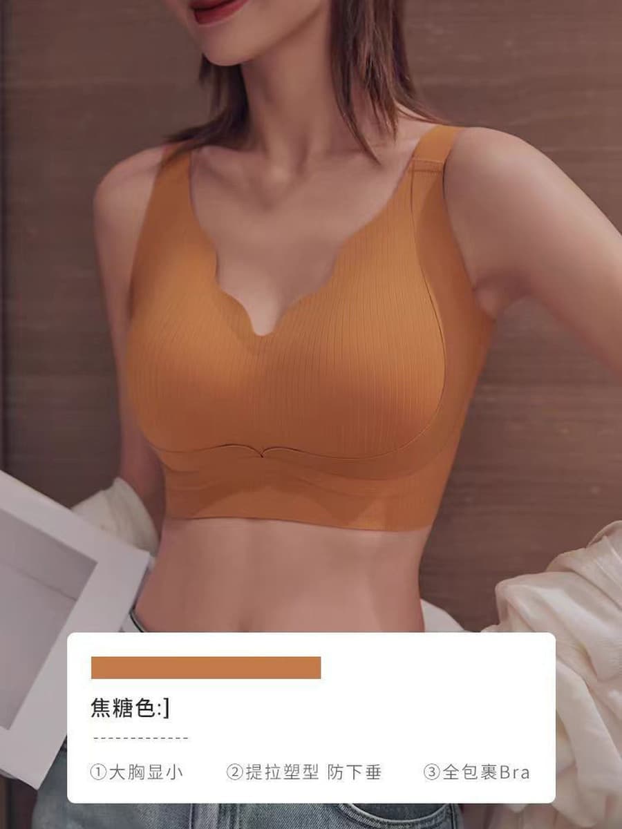 Большой размер лифтовое нижнее белье для женщин с большой грудью маленький без стального кольца бюстгальтер