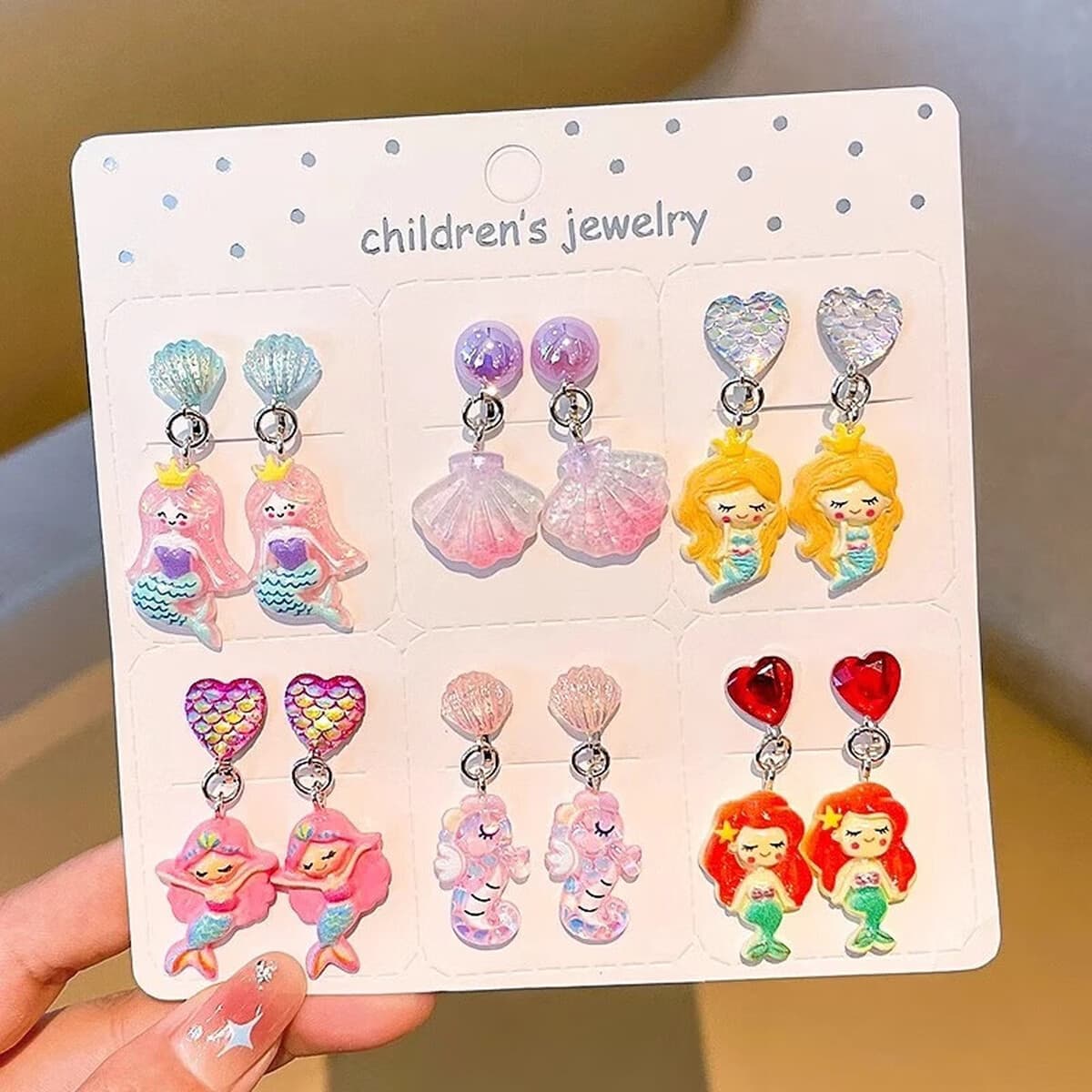 Детские прозрачные цветочные зажимы для ушей 2025 новые аксессуары для девочек без пирсинга украшения для ушей детские...