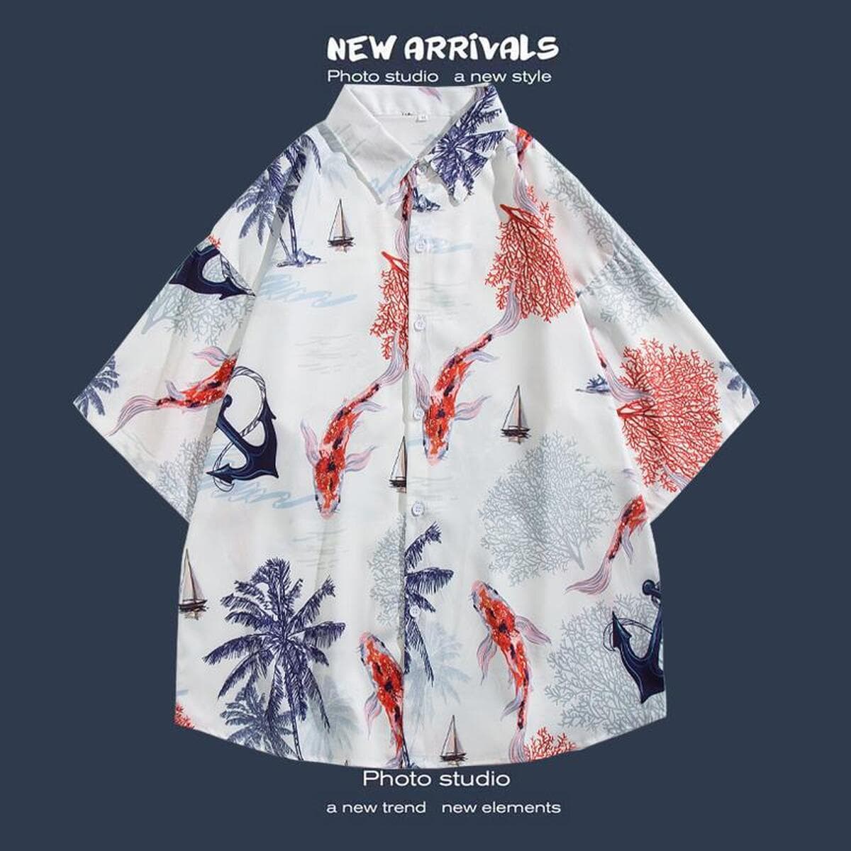 Рубашка с короткими рукавами и цветочным принтом, островной Хайнань, пляжный гонконгский стиль, стиль Sanya Xiawei, тайская...