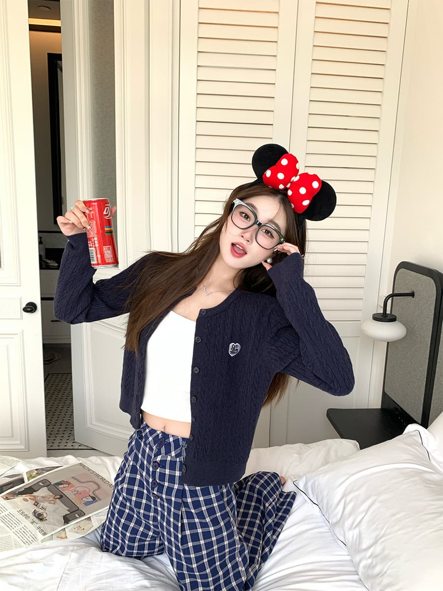 Желтый вязаный кардиган для женщин, новинка 2025 года, укороченный, повседневный, весенне-осенний, крупной вязки, с эффектом...