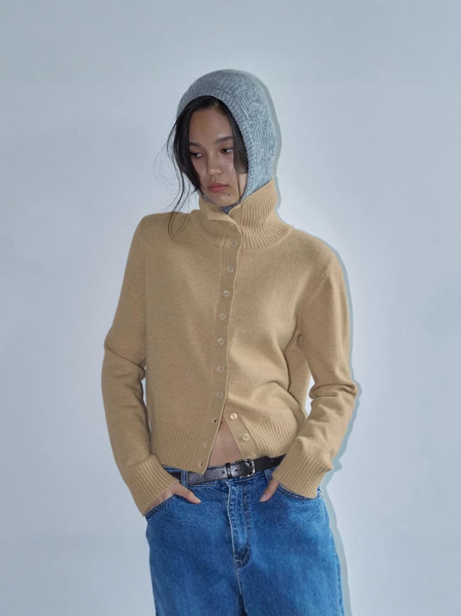 Новая универсальная элегантная рабочая одежда Dongdaemun из Южной Кореи, тонкий однобортный вязаный кардиган с высоким...