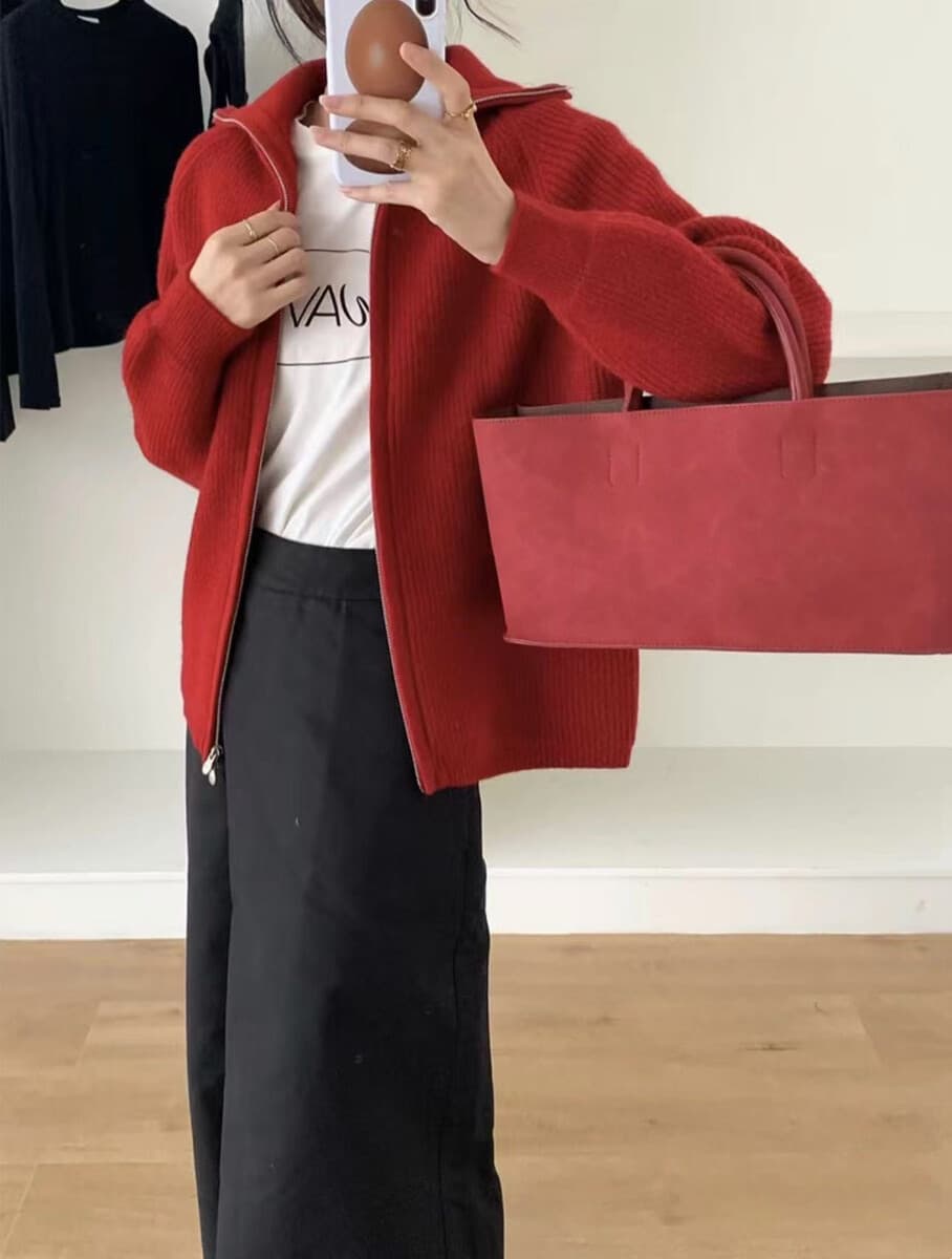 Женский свитер-куртка с высоким воротником и молнией, в корейском стиле, новый осенне-зимний стиль, классический, простой,...