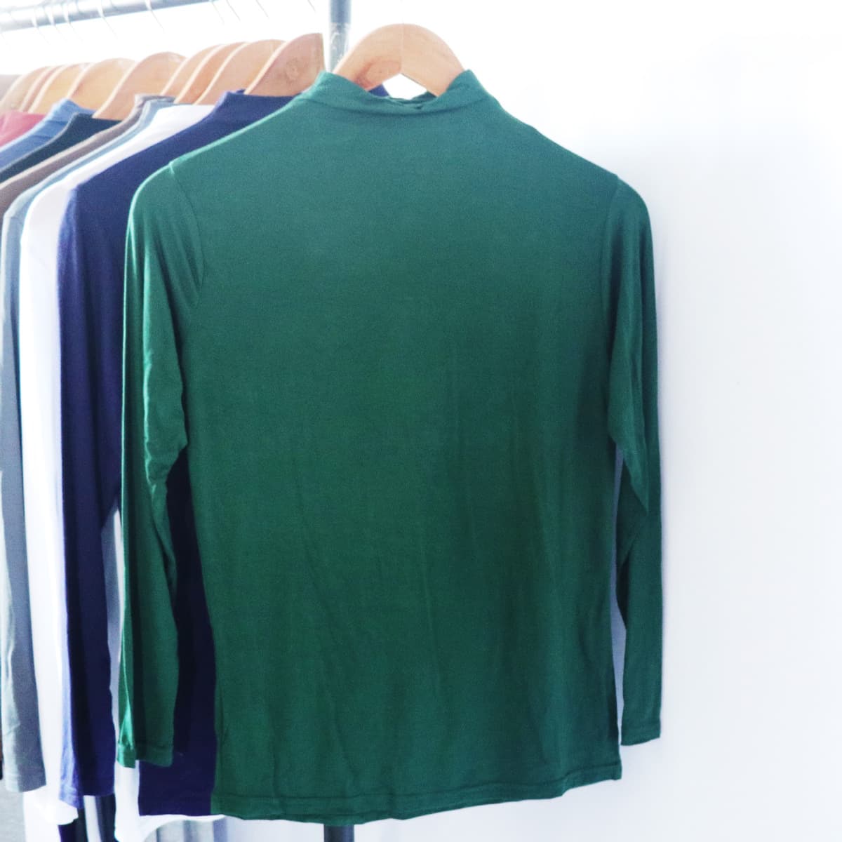 Модальная Базовая рубашка с воротником до локтя, Женская весенне-осенняя футболка с длинными рукавами больших размеров с...