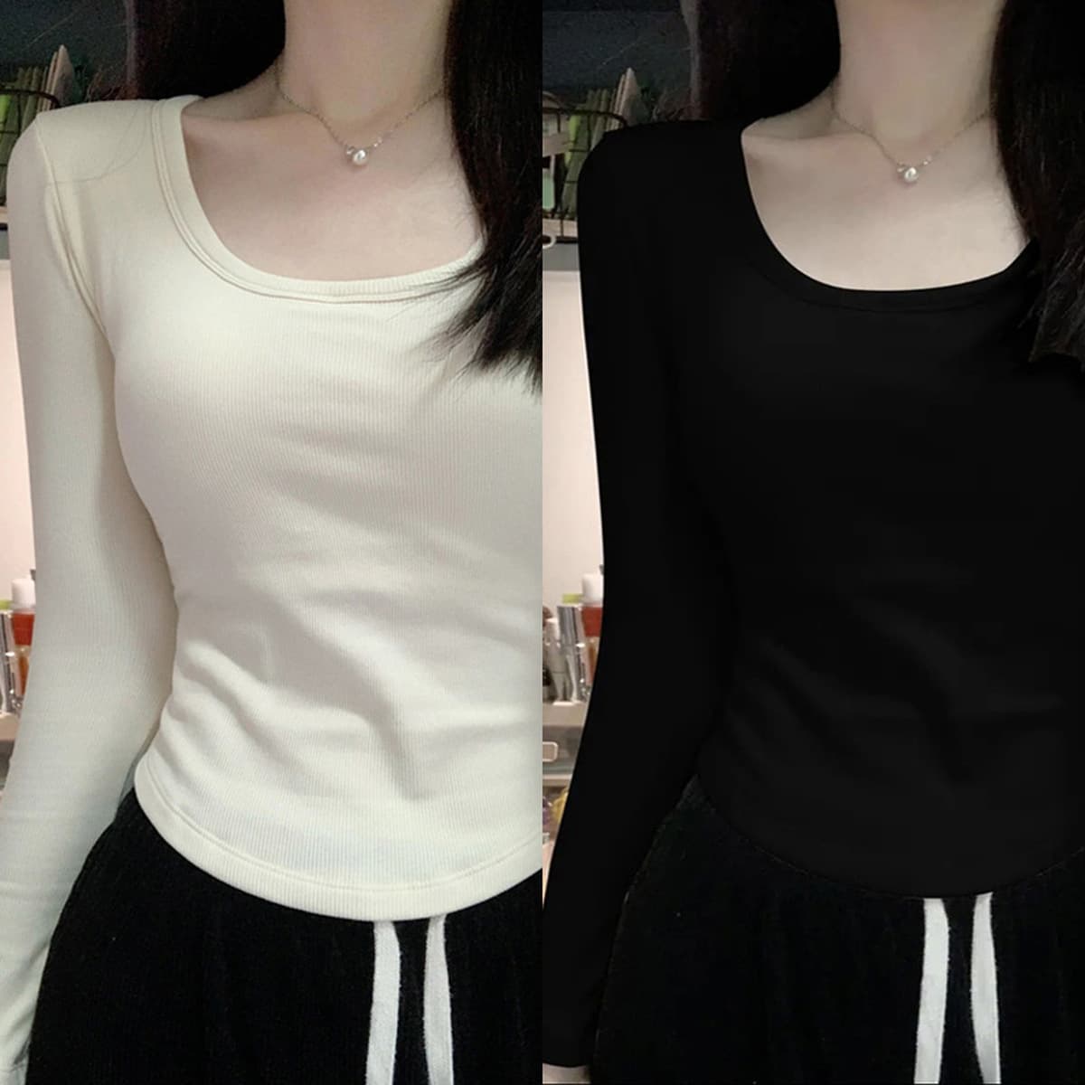 Встряхните толстый бархатный квадратный воротник с длинными рукавами осенью и зимой