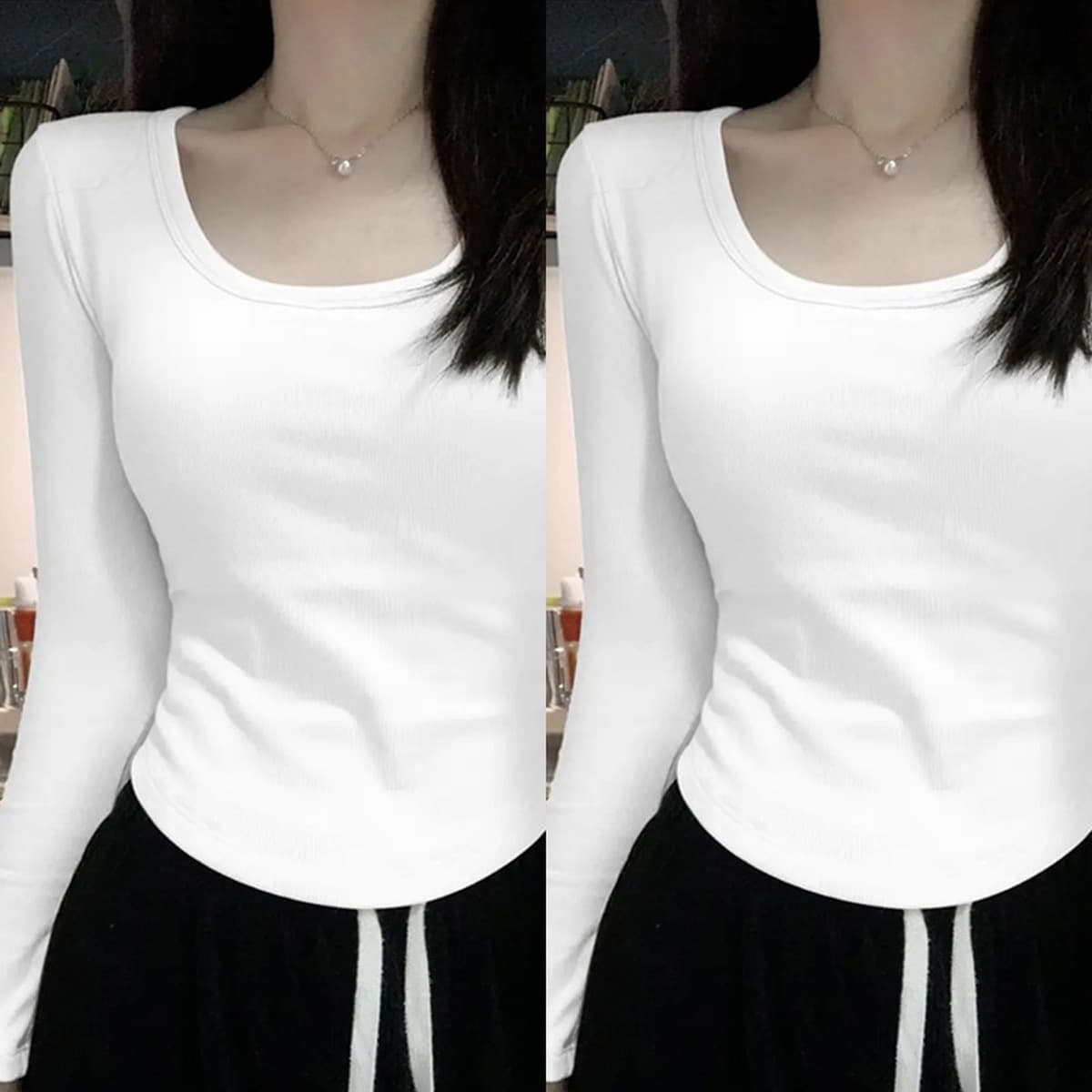 Встряхните толстый бархатный квадратный воротник с длинными рукавами осенью и зимой