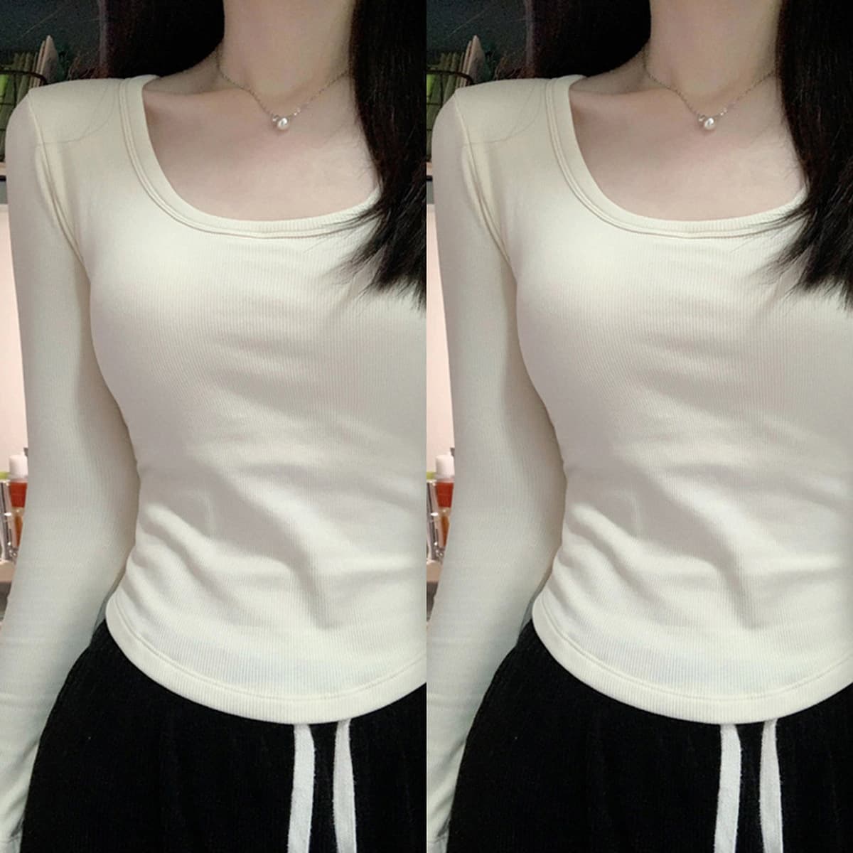 Встряхните толстый бархатный квадратный воротник с длинными рукавами осенью и зимой