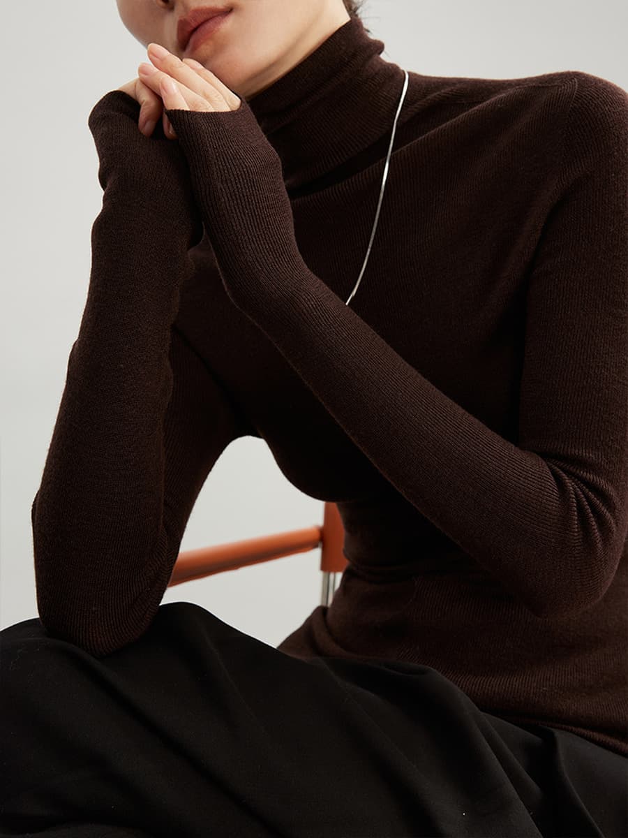 Роскошный немецкий 18-игольный бесшовный шерстяной свитер Yangtze Shimajing 25, осенне-зимняя трикотажная рубашка с высоким...