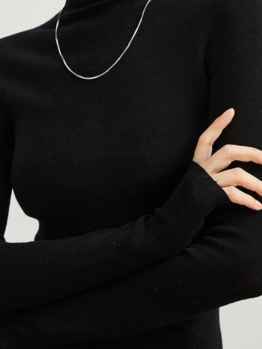 Роскошный немецкий 18-игольный бесшовный шерстяной свитер Yangtze Shimajing 25, осенне-зимняя трикотажная рубашка с высоким...