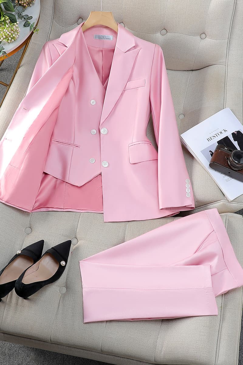 Премиум чувство двубортный красный костюм профессиональный костюм женский трансграничный новый темперамент богиня Fan модная...