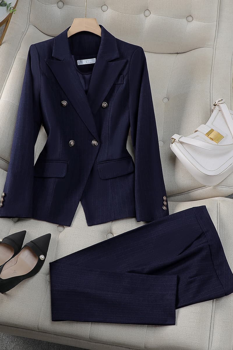 Премиум чувство двубортный красный костюм профессиональный костюм женский трансграничный новый темперамент богиня Fan модная...