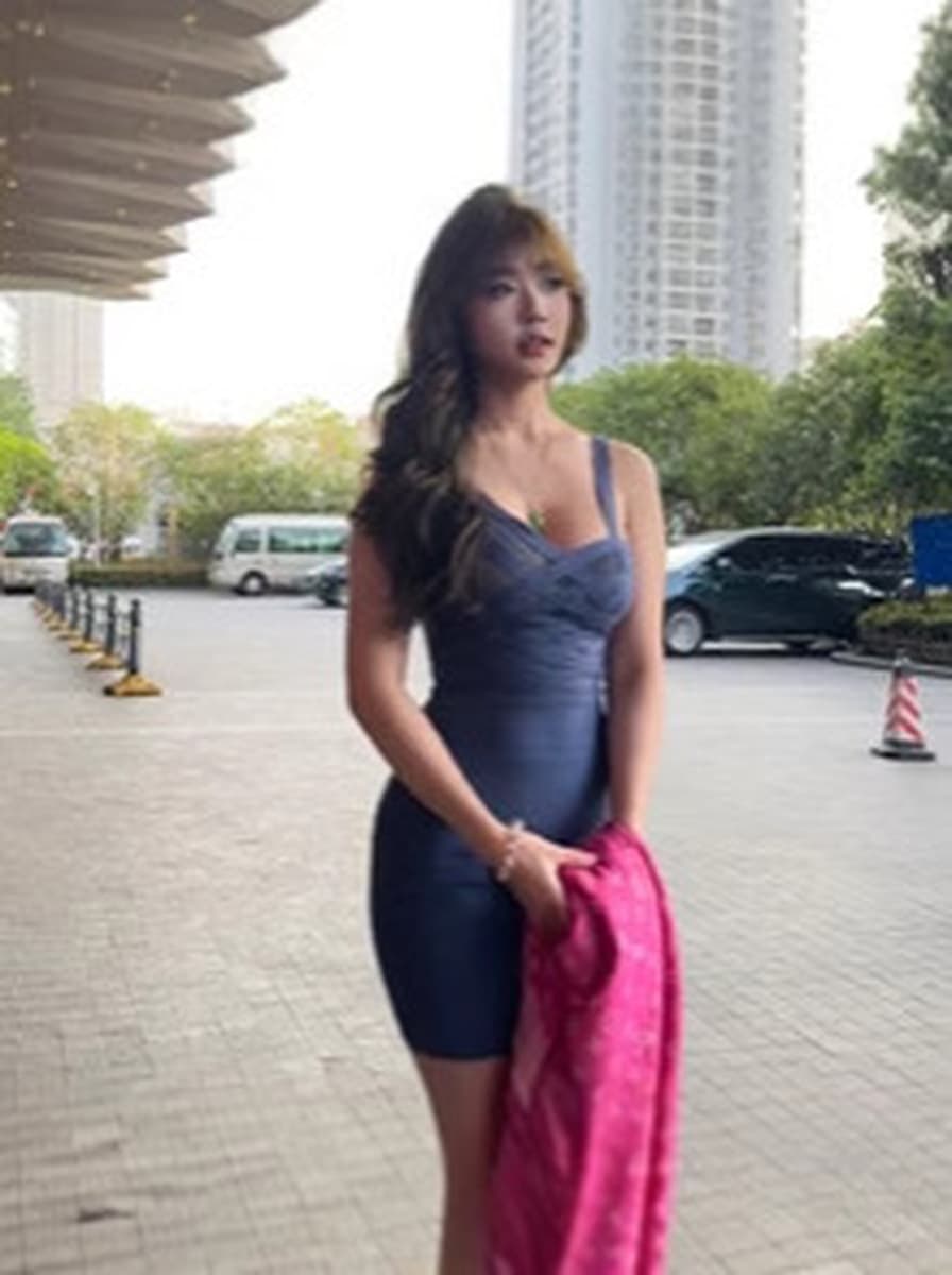 Трансграничные европейские и американские подтяжки синие бинты платье с тонким ягодицами