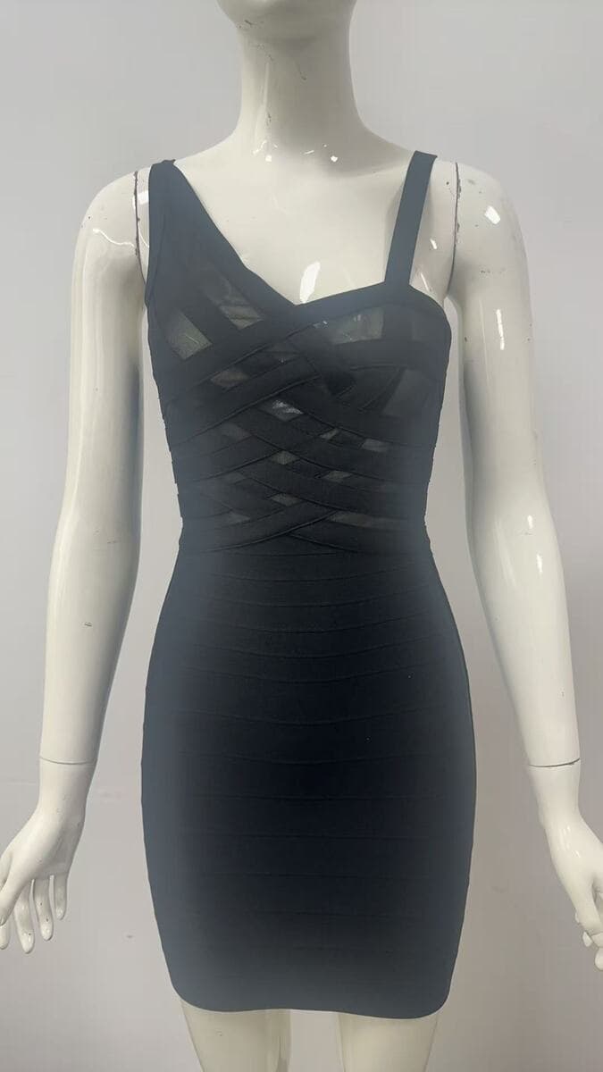 Трансграничные европейские и американские подтяжки синие бинты платье с тонким ягодицами