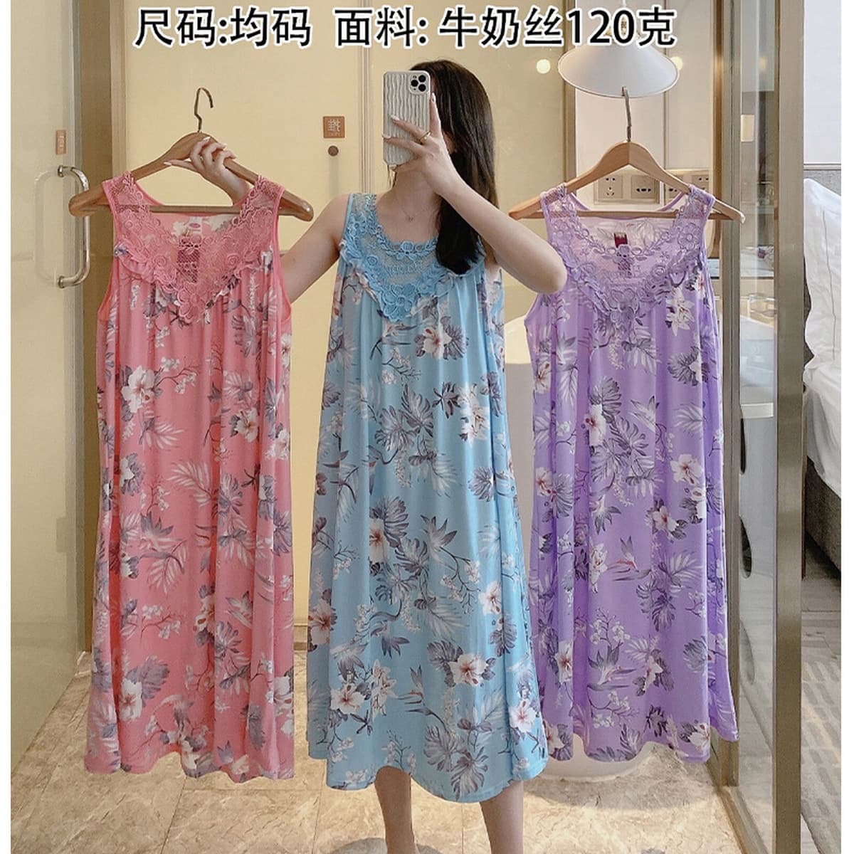 Внешняя торговля ночная рубашка лето новый жилет без рукавов платье плюс размер пухлые девушки Сладкая Сексуальная...