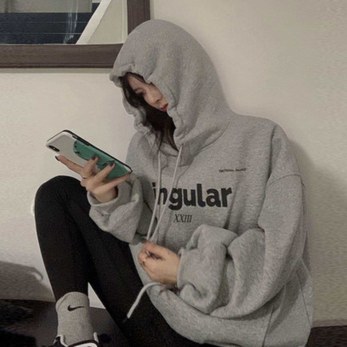 Новая женская толстовка с капюшоном 2025 года, на флисовой подкладке, утолщенная, свободного кроя в корейском стиле,...