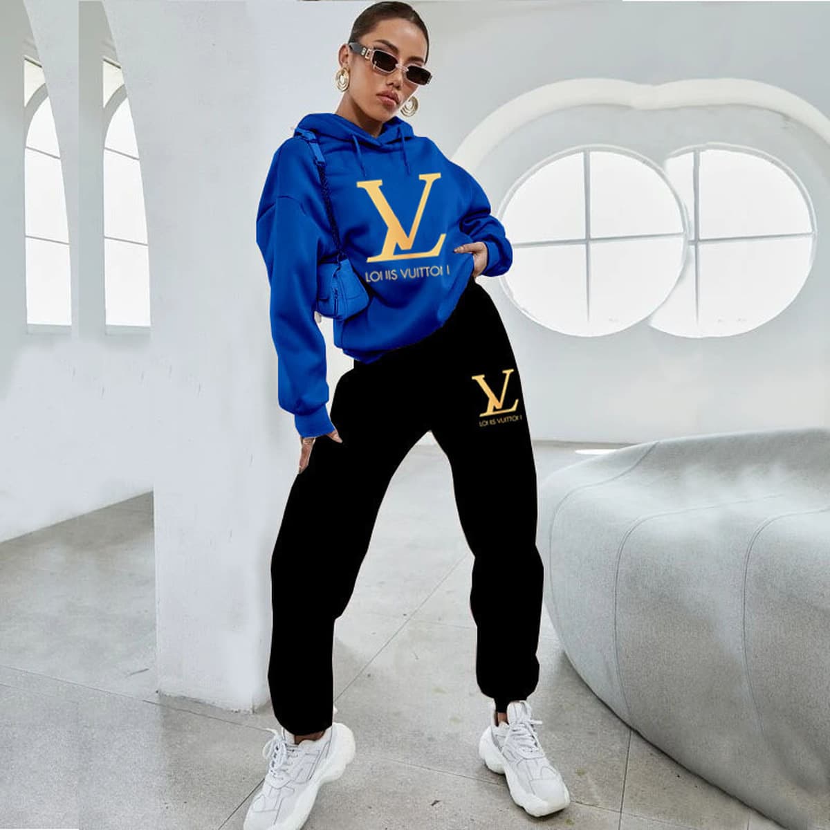 Женский свитер толстовка пуловер спортивный костюм на открытом воздухе женский спортивный набор из двух частей осенний и...