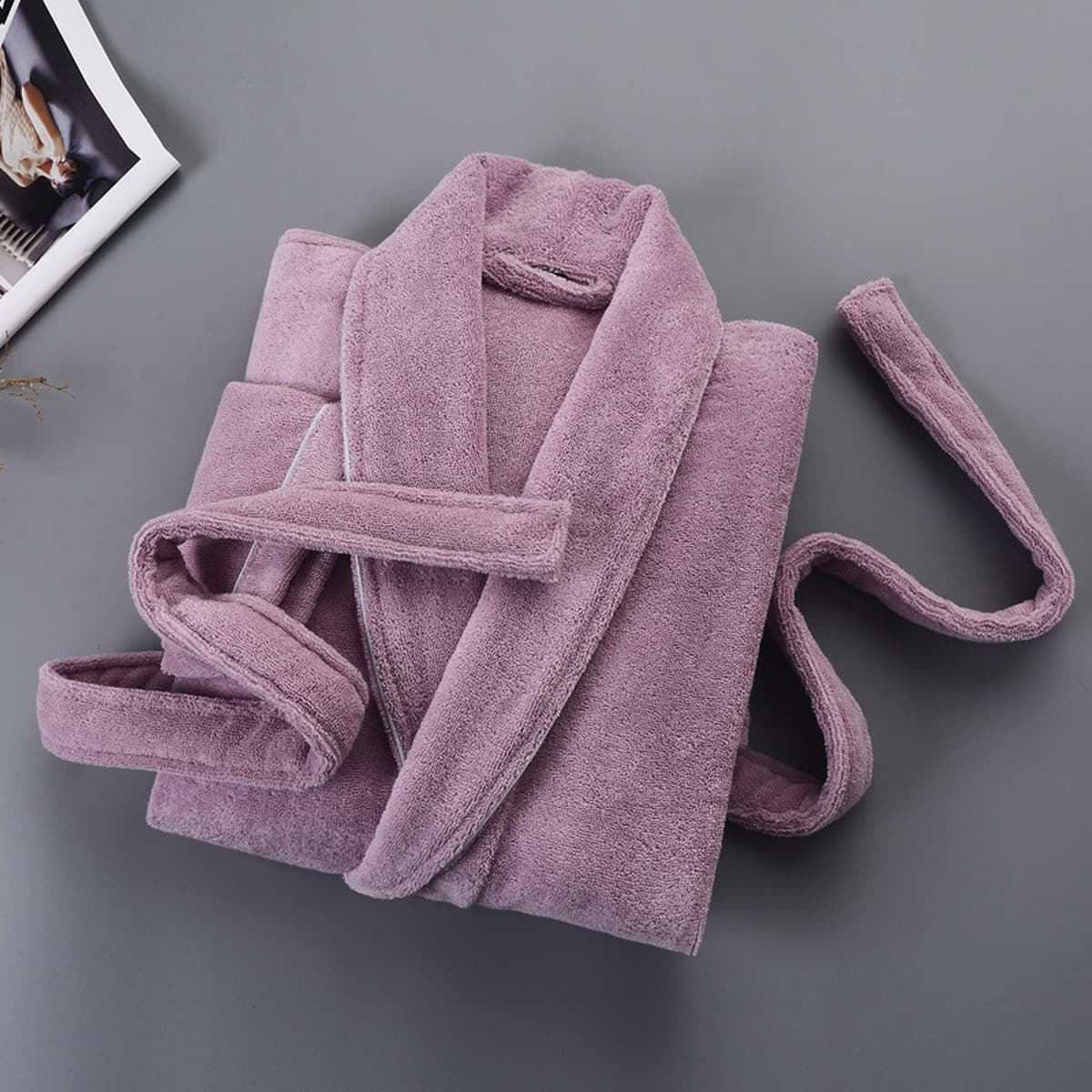 Пятизвездочный отель хлопковый халат зимний полотенце толстый хлопок мужская пара впитывает салон красоты халат