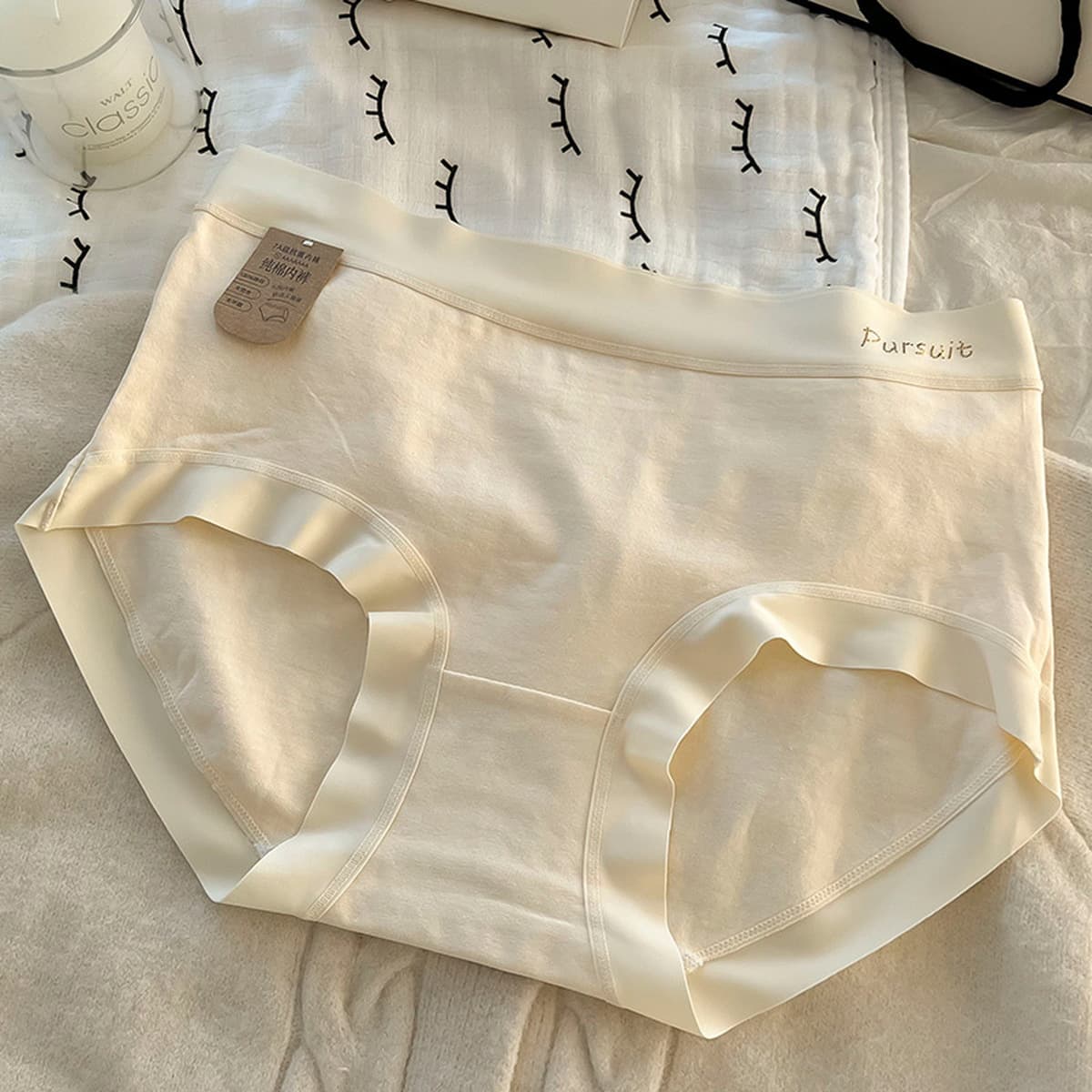 7A антибактериальное дышащее нижнее белье из чистого хлопка со средней талией для женщин, новинка 2025 года, летние удобные...