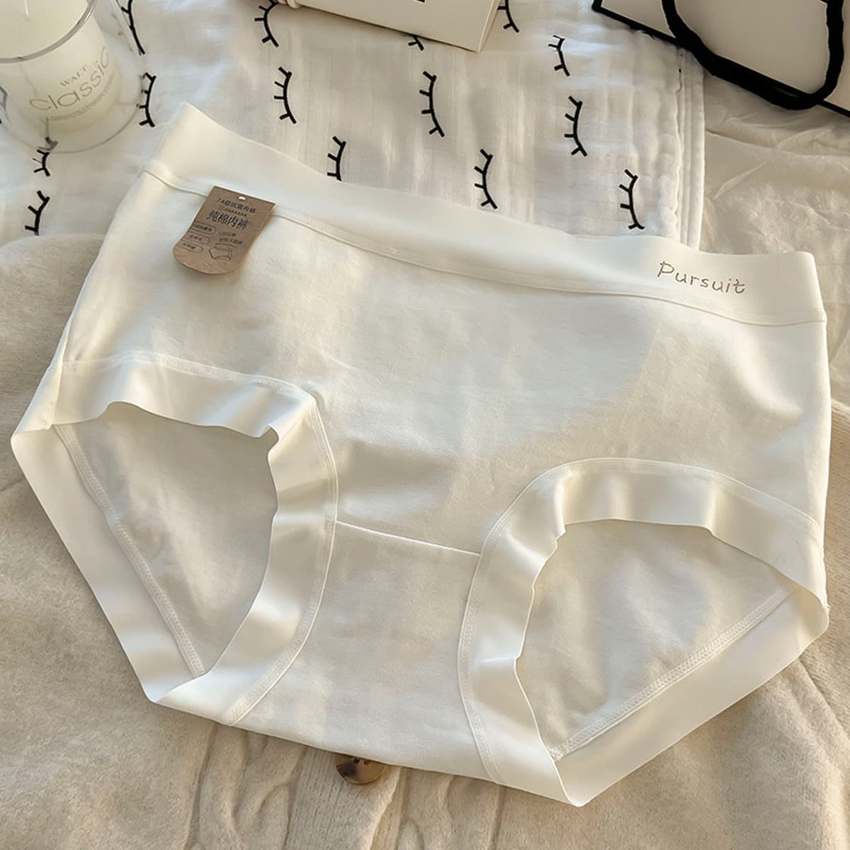 7A антибактериальное дышащее нижнее белье из чистого хлопка со средней талией для женщин, новинка 2025 года, летние удобные...