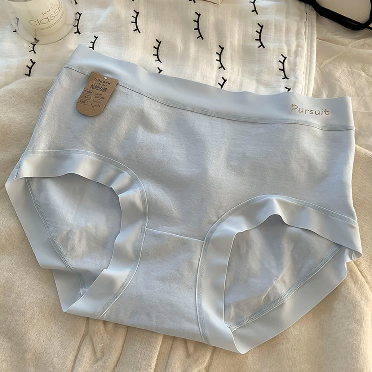 7A антибактериальное дышащее нижнее белье из чистого хлопка со средней талией для женщин, новинка 2025 года, летние удобные...