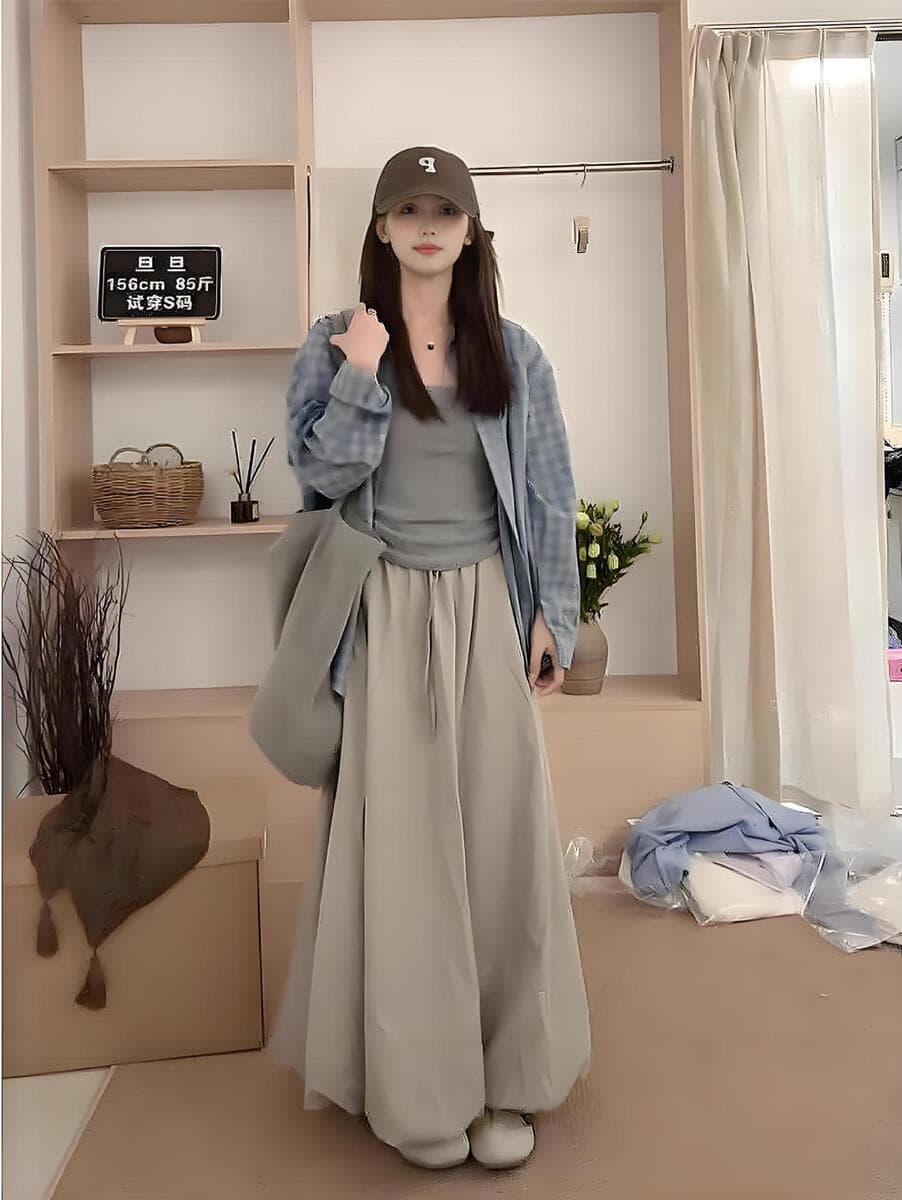 Белая юбка-миди с цветочным принтом для женщин, летняя тонкая юбка-фонарик из ледяного шелка, нежный стиль, пышная...