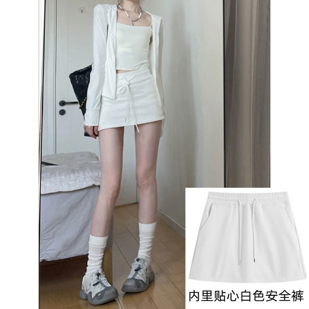 Tmall Douyin качественная сексуальная спортивная короткая юбка для женщин, новинка 2025 года, повседневная полуюбка...