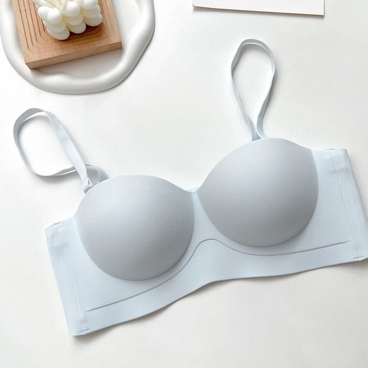 Цельное бесшовное нижнее белье для сбора маленькой груди, женское коллекционное верхнее белье, невидимый нескользящий...