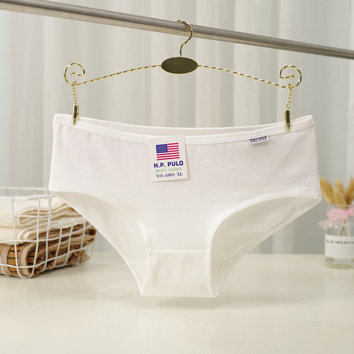 Фабрика нижнего белья Pengjiang District: женское белье a001 из чистого хлопка, черные, белые, серые трусы для девочек,...