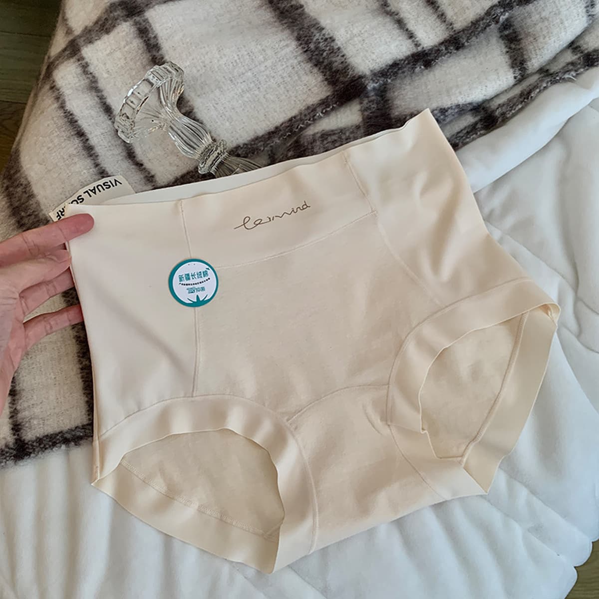 Синьцзянский длинный бархатный хлопок 7A бактериостатический большой размер женского нижнего белья