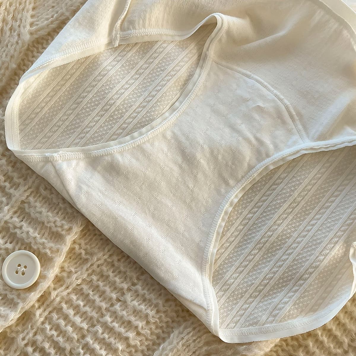 Хлопок-сырец, удлиненная промежность 7A хлопковое антибактериальное женское хлопковое нижнее белье, женская Средняя Талия,...