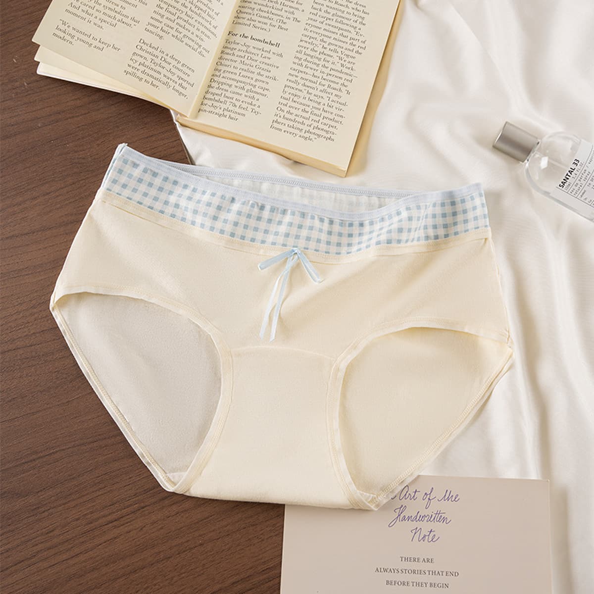 Летнее свежее нижнее белье большого размера для женщин 10A, антибактериальное, из чистого хлопка, средней посадки,...