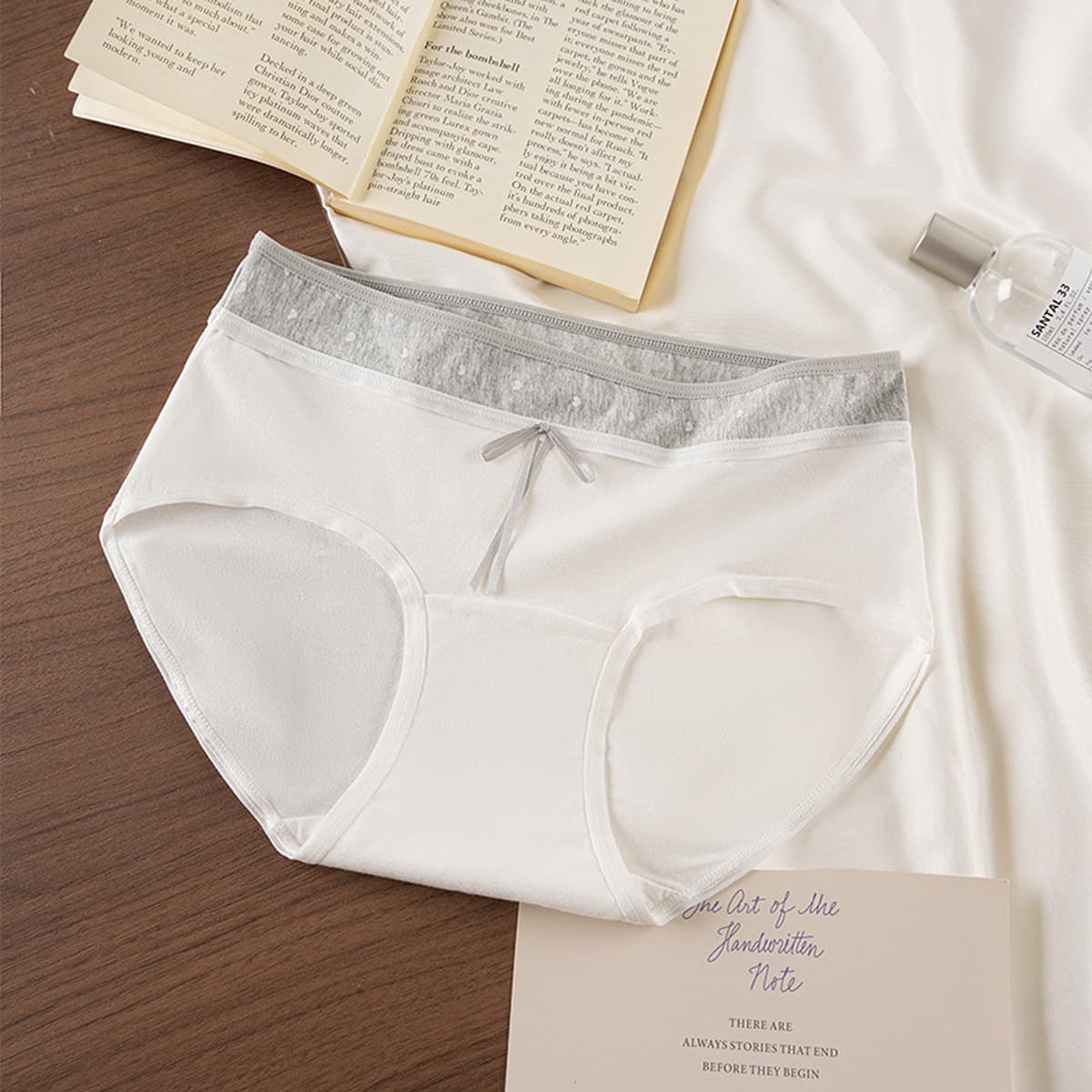 Летнее свежее нижнее белье большого размера для женщин 10A, антибактериальное, из чистого хлопка, средней посадки,...