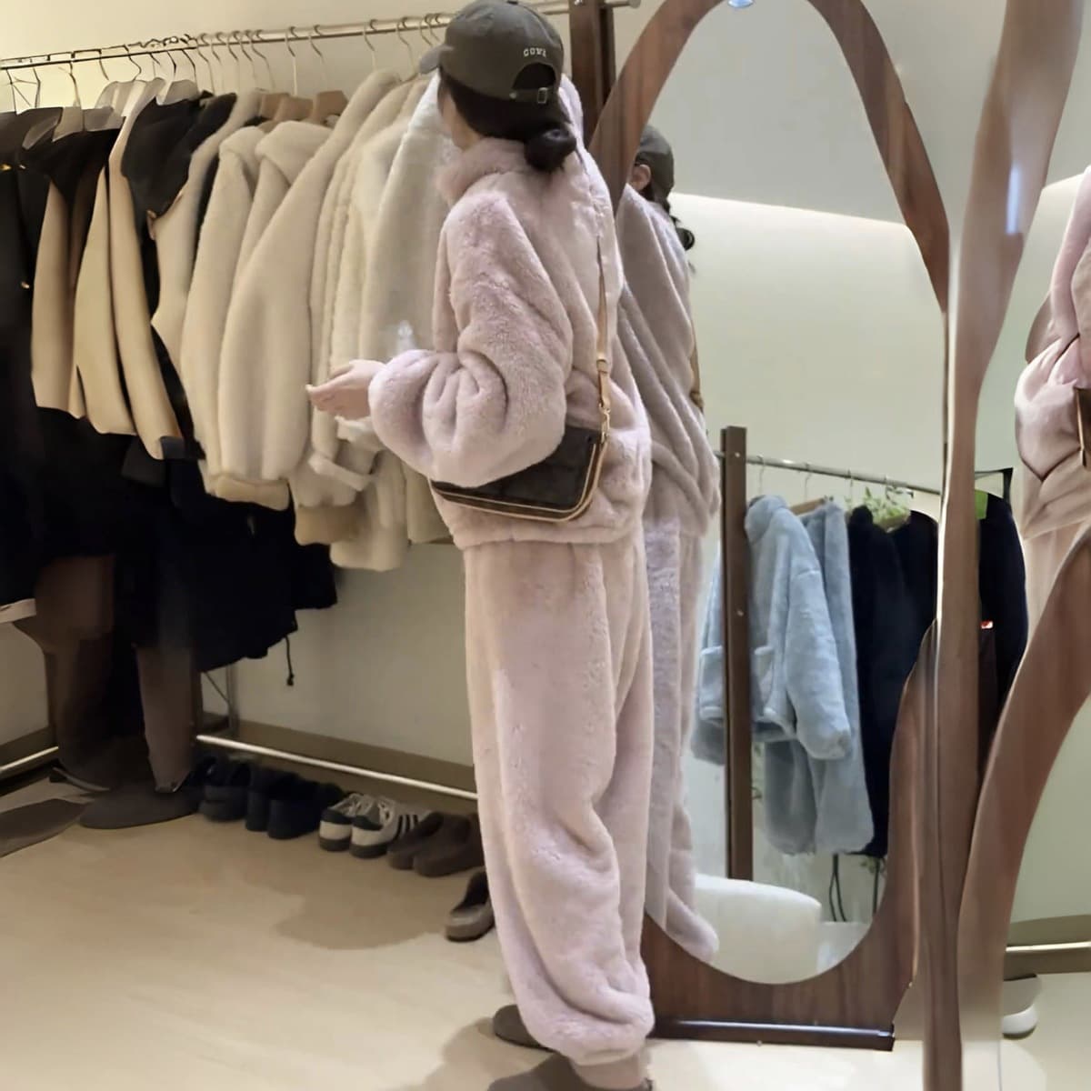 Осенняя и зимняя корейская теплая, пуховая и утолщая, теплая домашняя куртка носить свободную домашнюю одежду пижамы леди