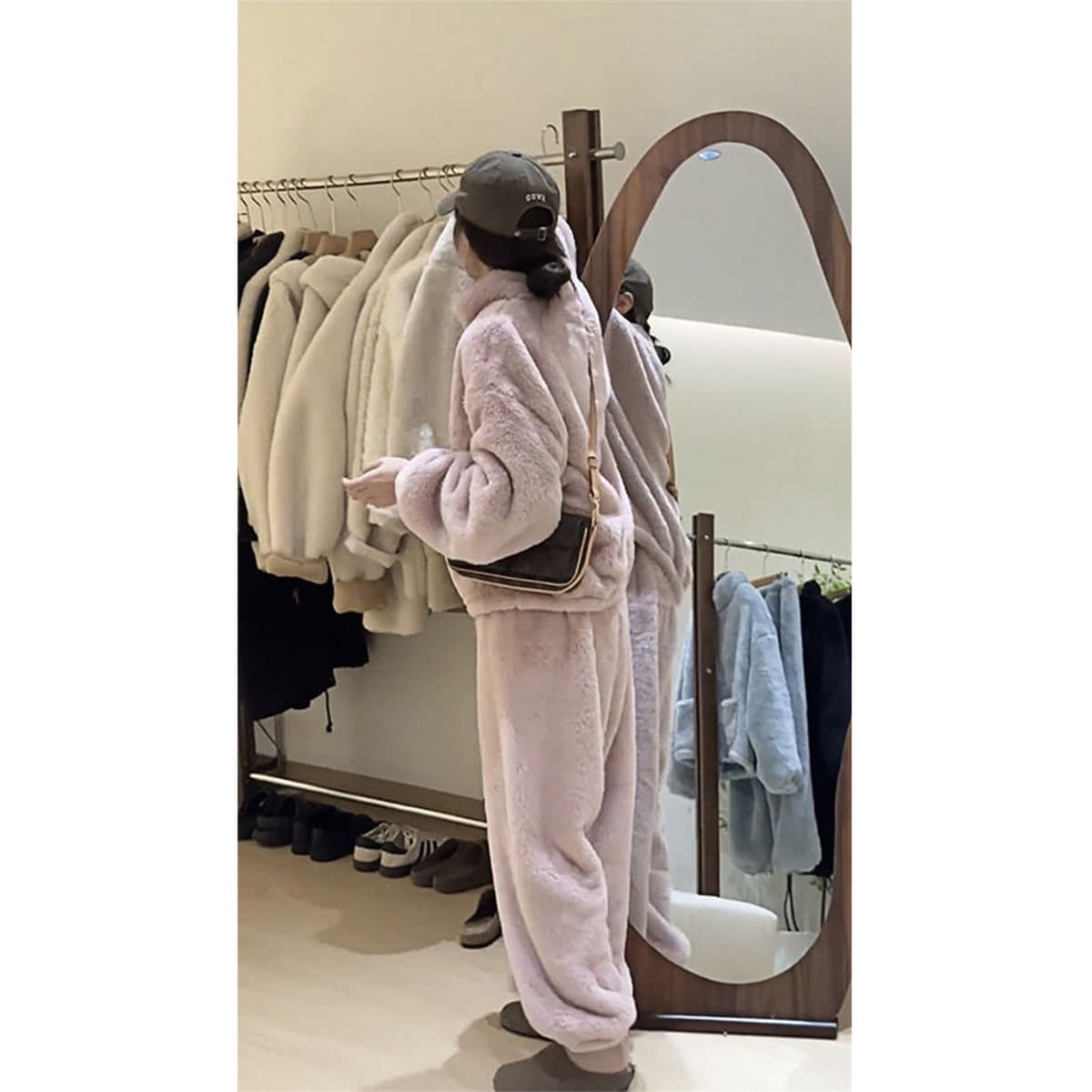 Осенняя и зимняя корейская теплая, пуховая и утолщая, теплая домашняя куртка носить свободную домашнюю одежду пижамы леди