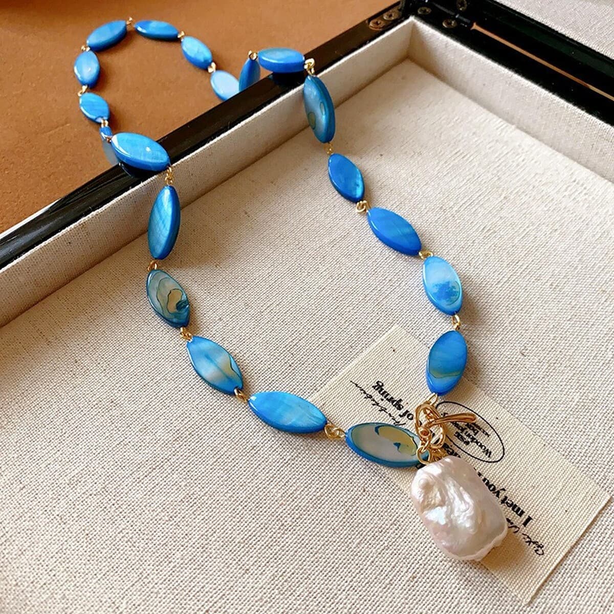 Богемное ожерелье из ракушек и бисера в стиле морского курорта, модная цепочка на ключицу, элегантное универсальное...