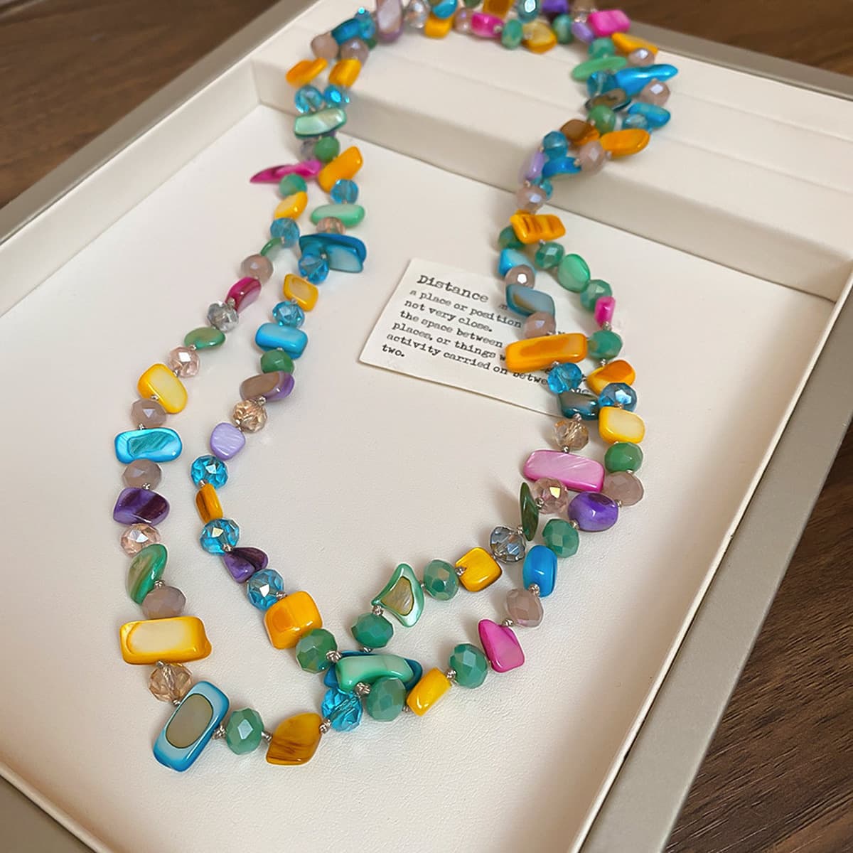 Богемное ожерелье из ракушек и бисера в стиле морского курорта, модная цепочка на ключицу, элегантное универсальное...