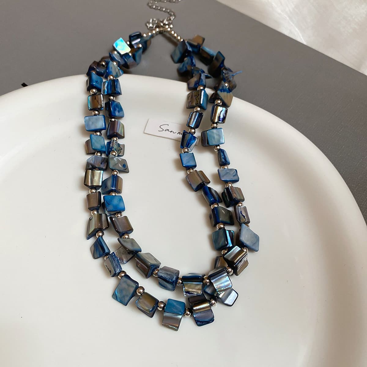 Богемное ожерелье из ракушек и бисера в стиле морского курорта, модная цепочка на ключицу, элегантное универсальное...