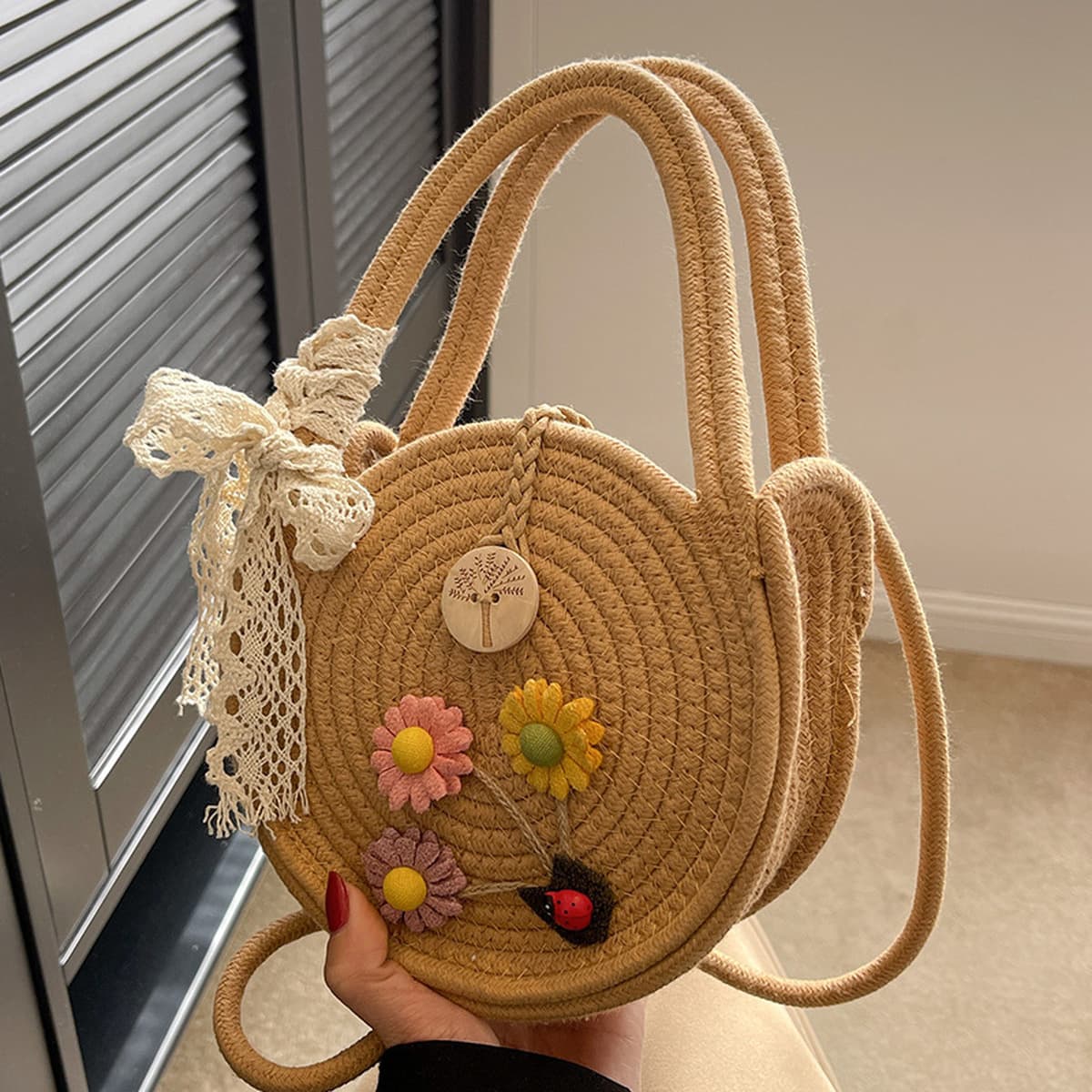 Популярная в этом году сумка ручной работы, женская новая модная соломенная сумка-мессенджер 2024 года, Женская дорожная...