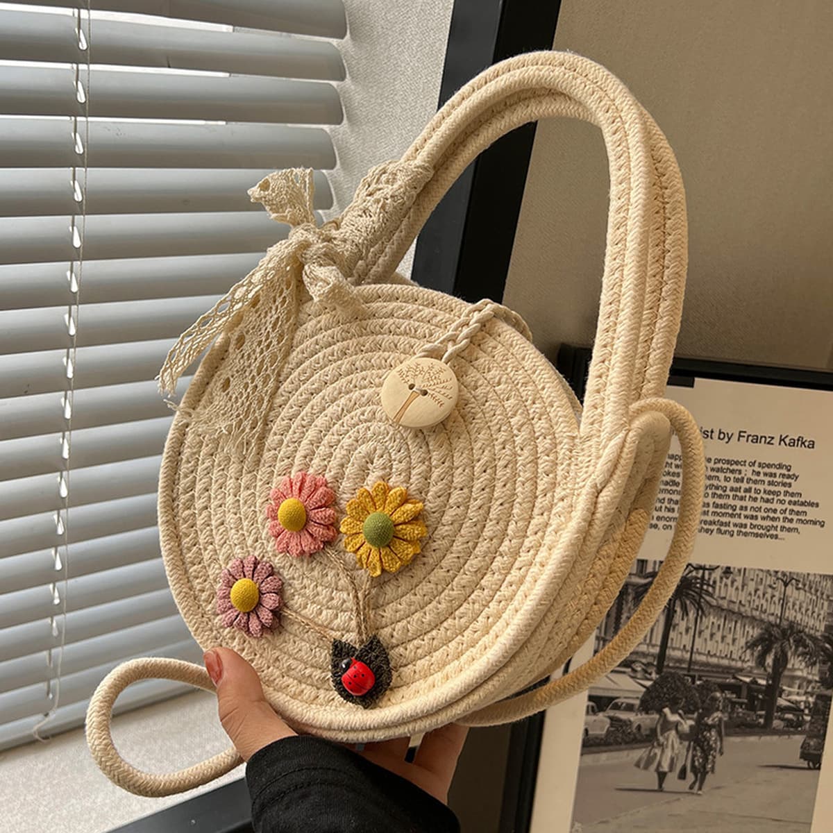 Популярная в этом году сумка ручной работы, женская новая модная соломенная сумка-мессенджер 2024 года, Женская дорожная...