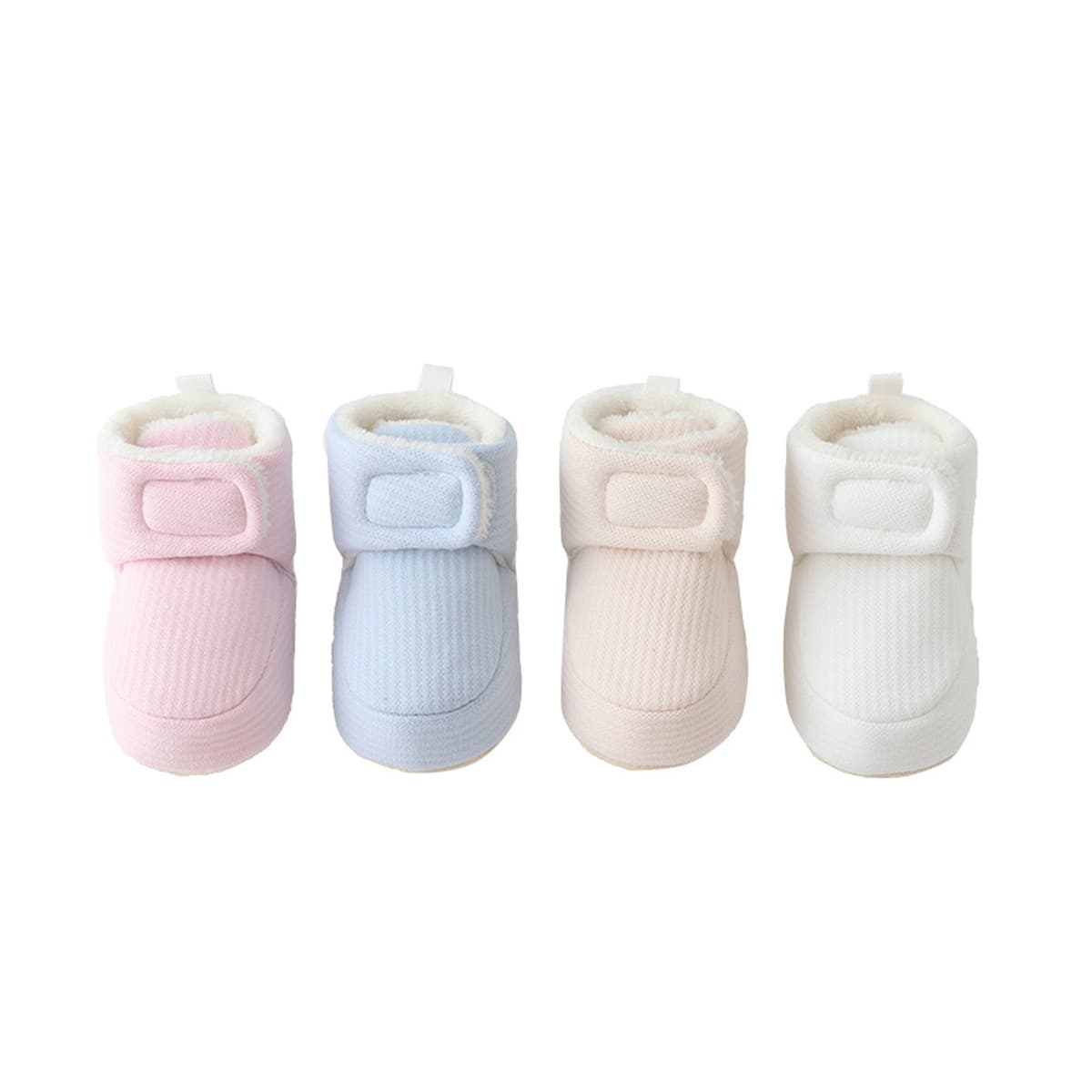 Чу Пит осенняя и зимняя толстая детская обувь для ходьбы сплошной цвет теплая нескользящая детская обувь в помещении против...