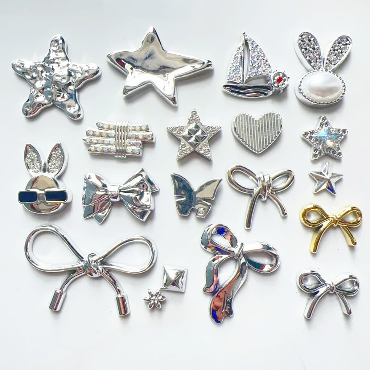 Новая серебряная серия морских звезд с бантами для парусного спорта аксессуары для мобильных телефонов