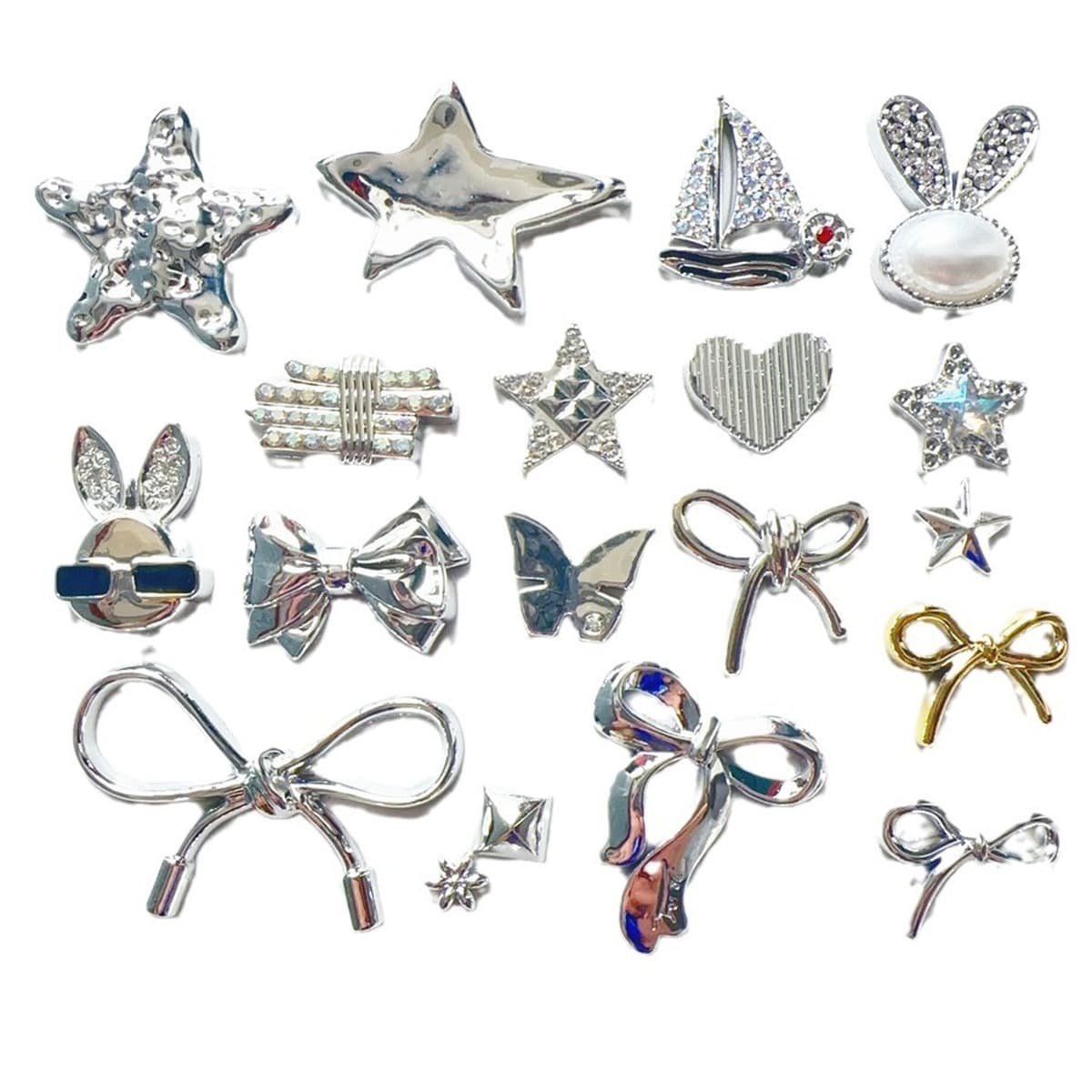 Новая серебряная серия морских звезд с бантами для парусного спорта аксессуары для мобильных телефонов