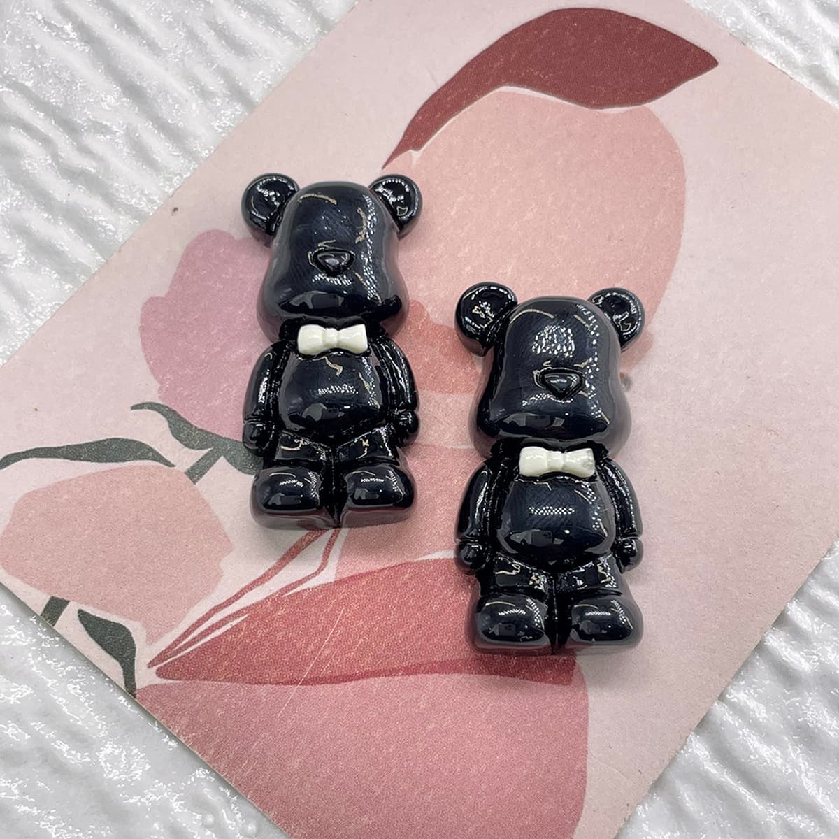 Мультяшный бантик с допамином, медведь, смола, маленькие аксессуары, чехол для мобильного телефона «сделай сам», пряжка для...