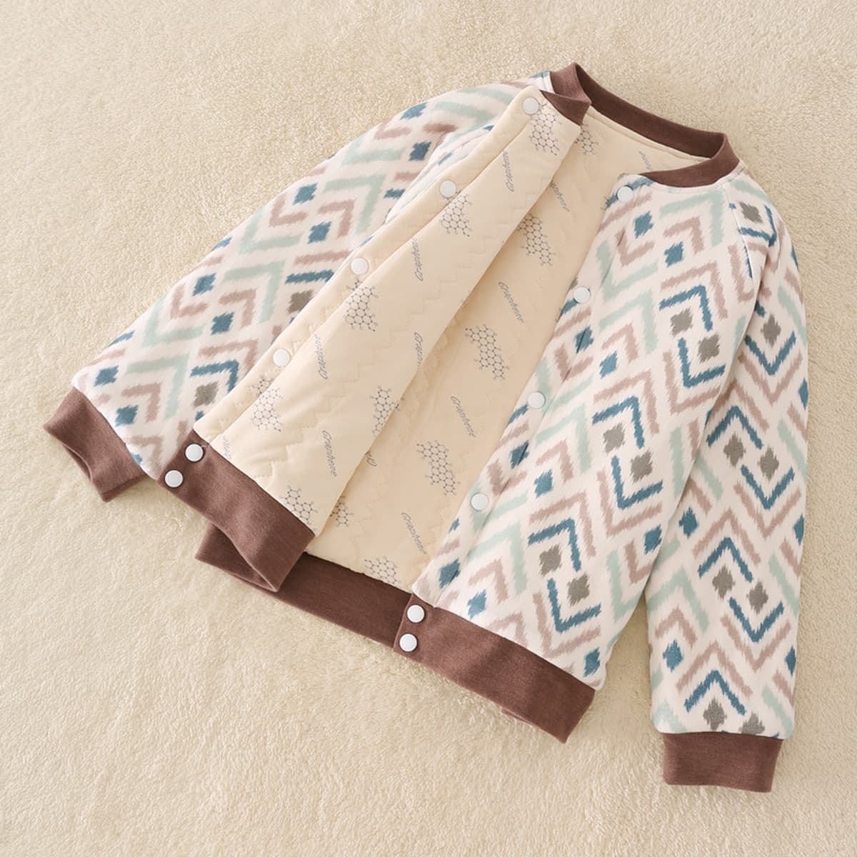 Детская хлопчатобумажная куртка внутри дергата