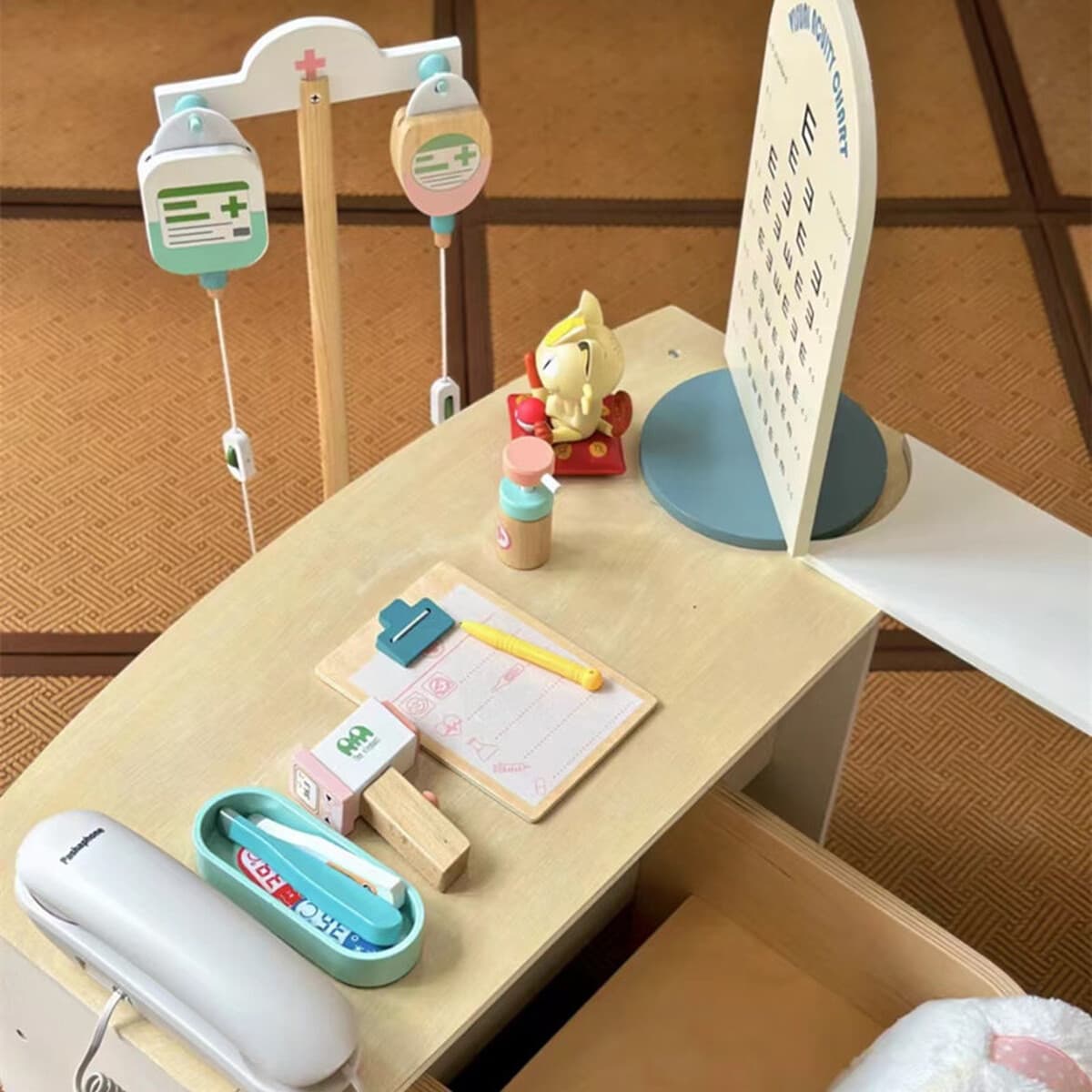 Детский набор врача для ролевых игр, деревянный, для девочек и мальчиков, с инъекционными игрушками, медицинской коробкой,...