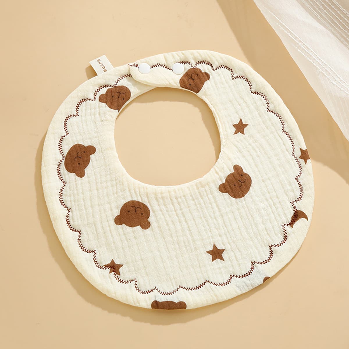 Детские нагрудники класса А, шестислойные круглые детские нагрудники с героями мультфильмов для новорожденных из чистого...