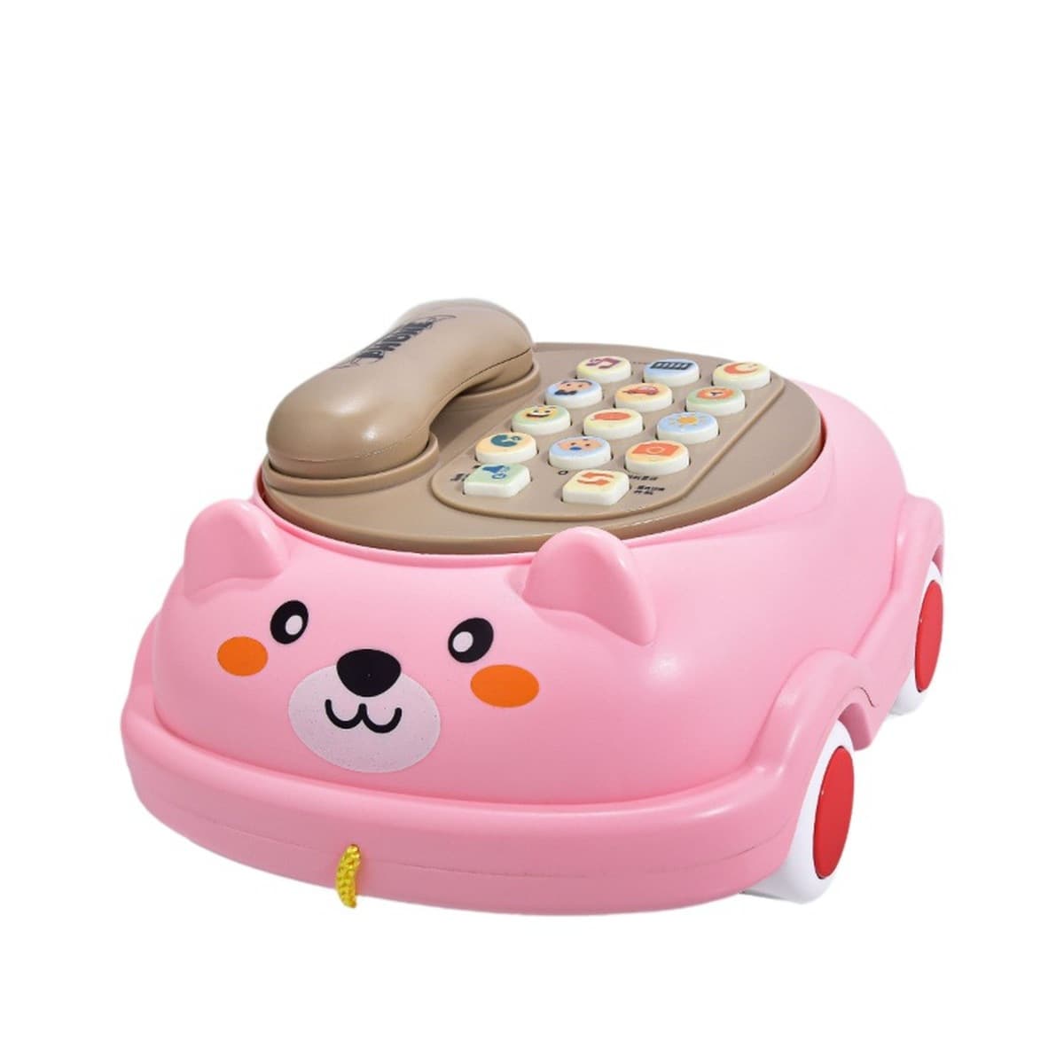 Детский интеллектуальный ранний образовательный большой детский игрушечный образовательный телефон, имитация стационарного...