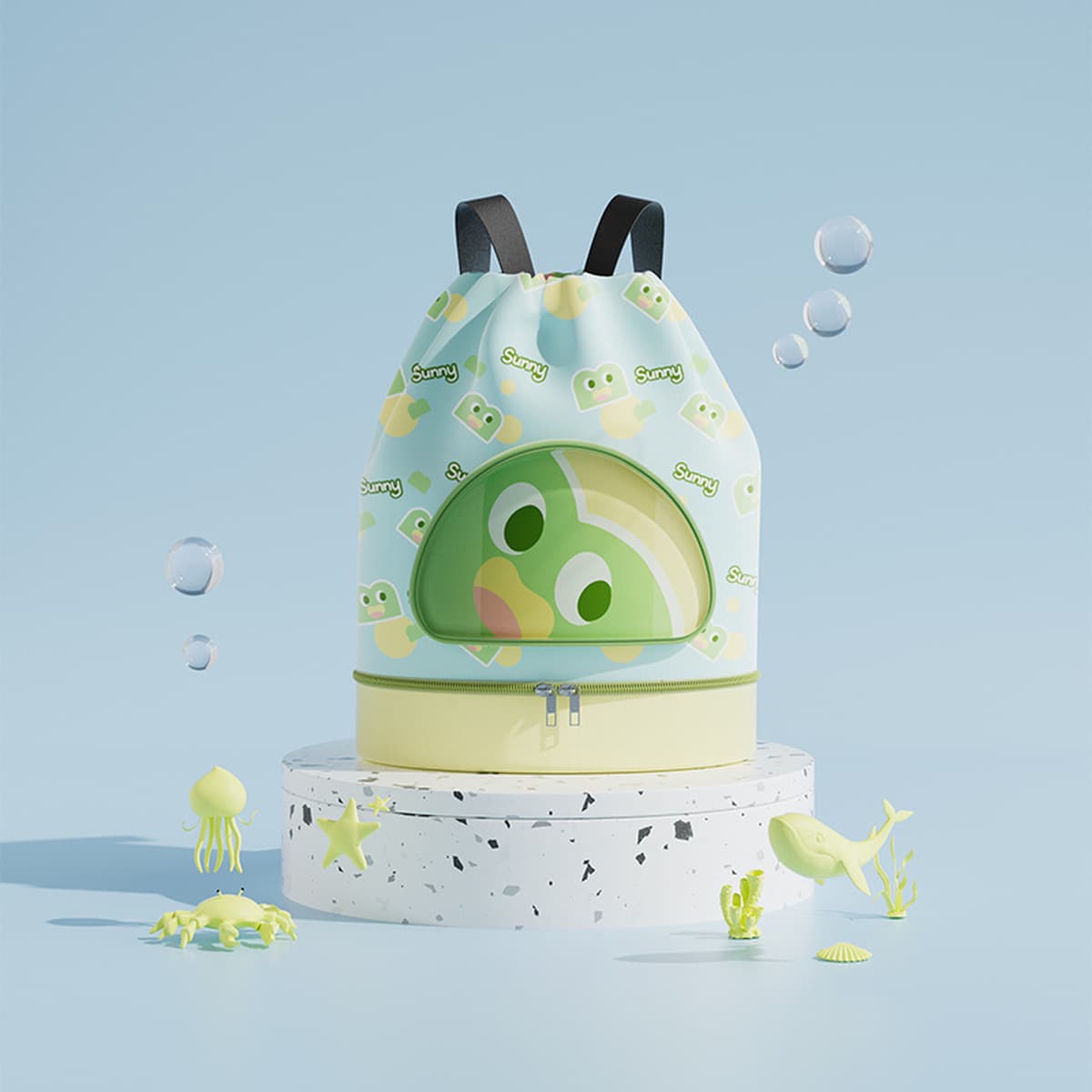 Летний мультфильм детская сумка для купания сухая и влажная отделка с обувным купальником сумка для хранения сумка дорожная...