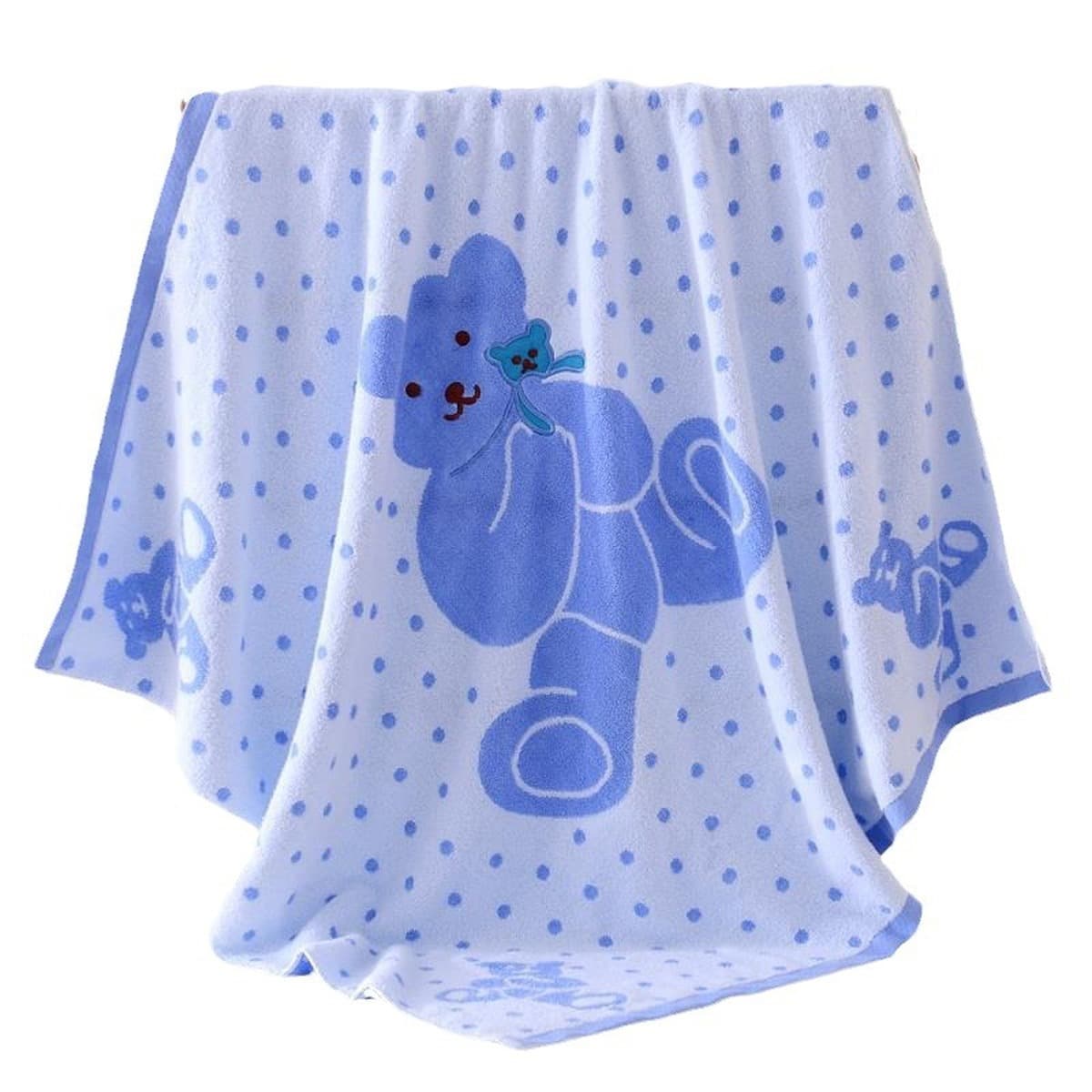 Оптовая продажа: махровое банное полотенце из чистого хлопка, детское одеяло с мультяшными животными, мягкое и впитывающее...