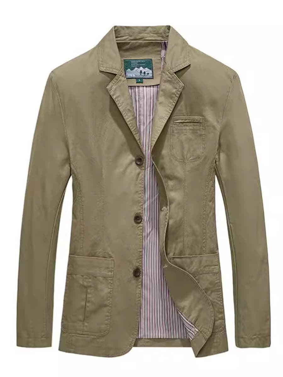 Новый осенне-зимний мужской хлопковый уличный костюм, деловая куртка, Модный повседневный костюм больших размеров, куртка с...