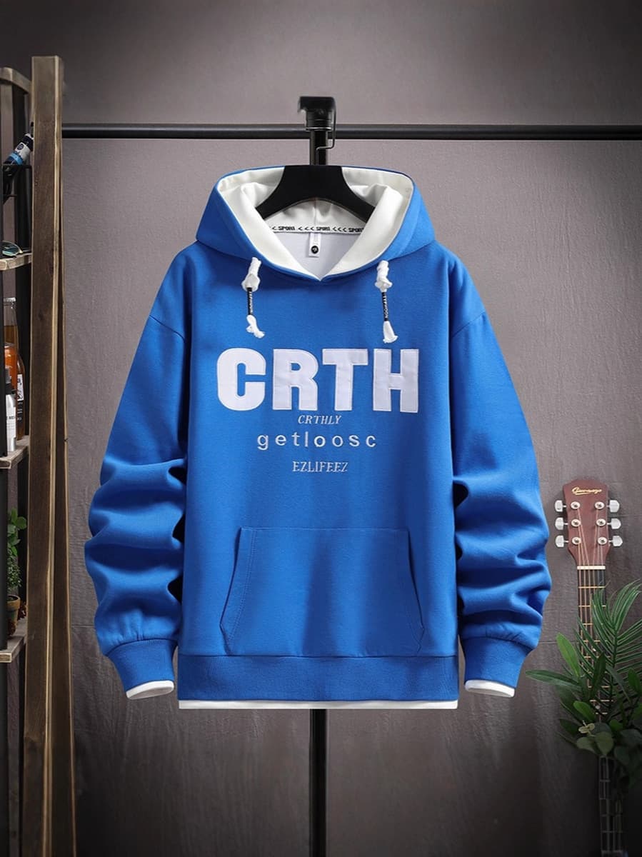 Весна и Осень Мода Мода Мурард Юный свитеров с капюшоном